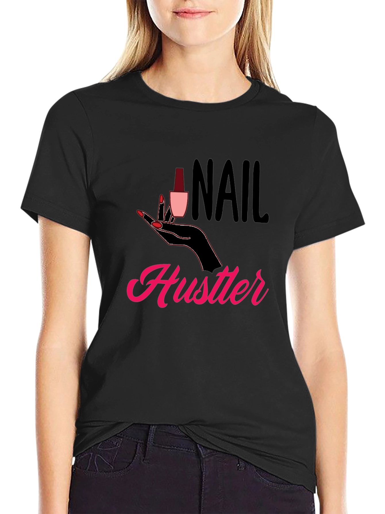 Nail Hustler Graphic T-Shirt - Trendy Style