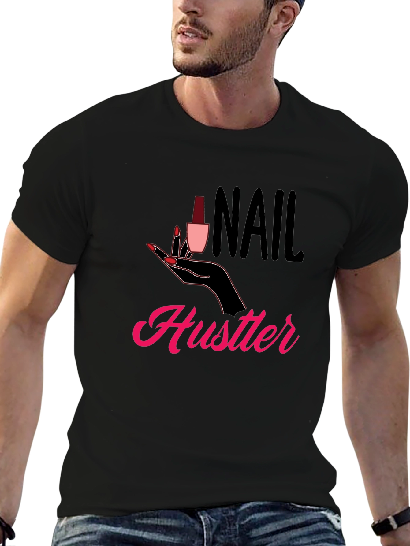 Nail Hustler Graphic T-Shirt - Trendy Style