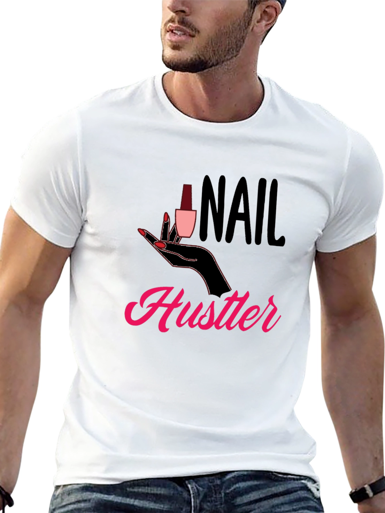 Nail Hustler Graphic T-Shirt - Trendy Style