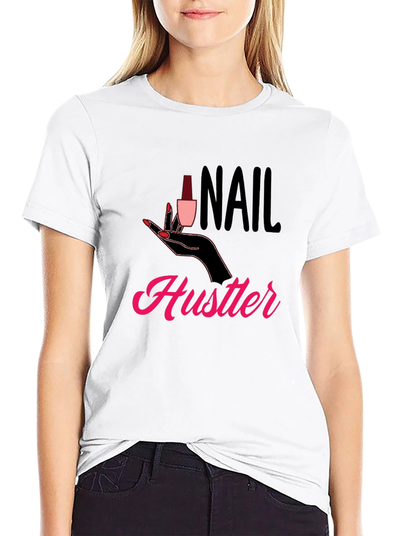 Nail Hustler Graphic T-Shirt - Trendy Style