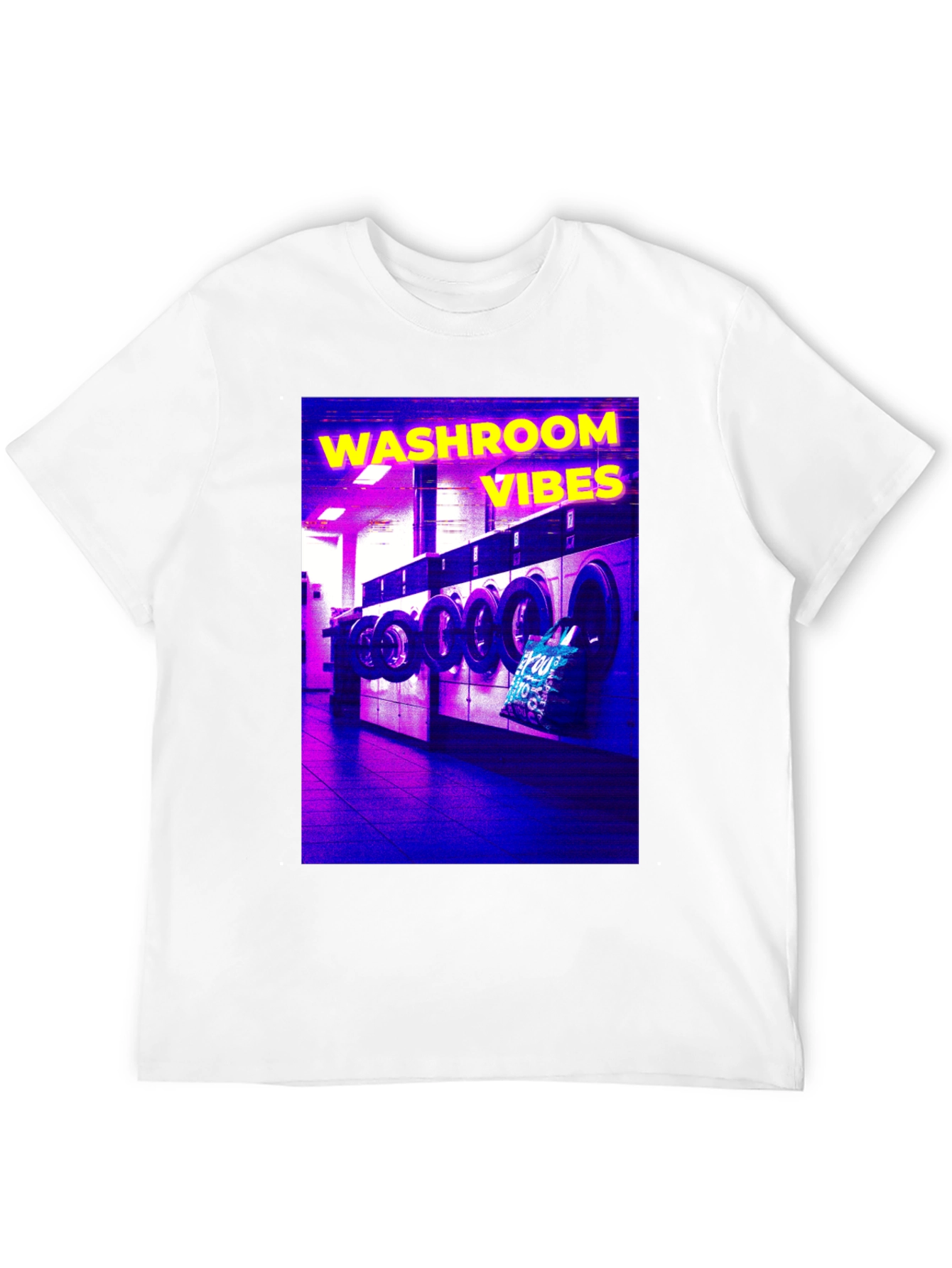 Washroom Vibes Graphic Tee - Unique Retro Design