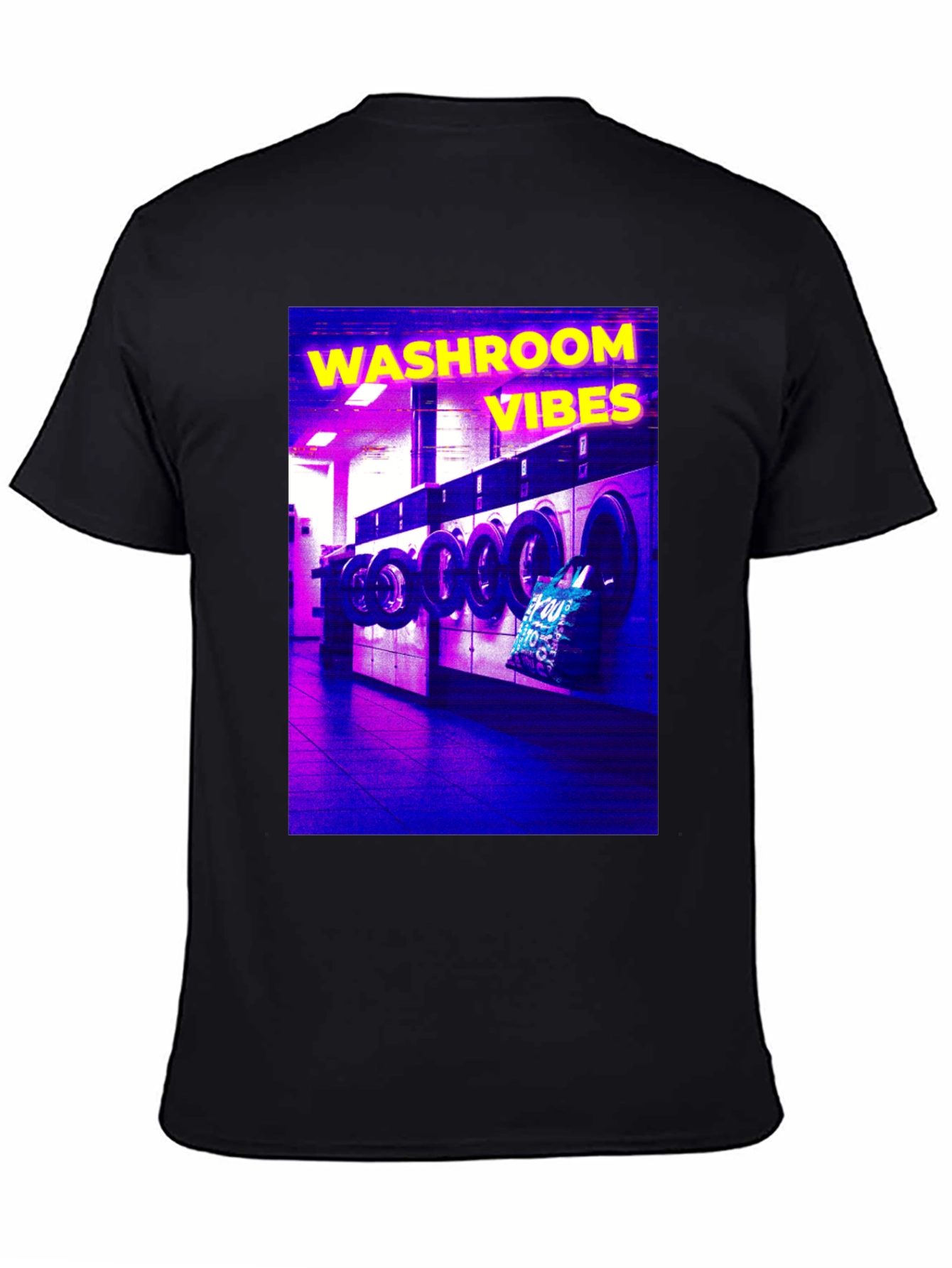 Washroom Vibes Graphic Tee - Unique Retro Design