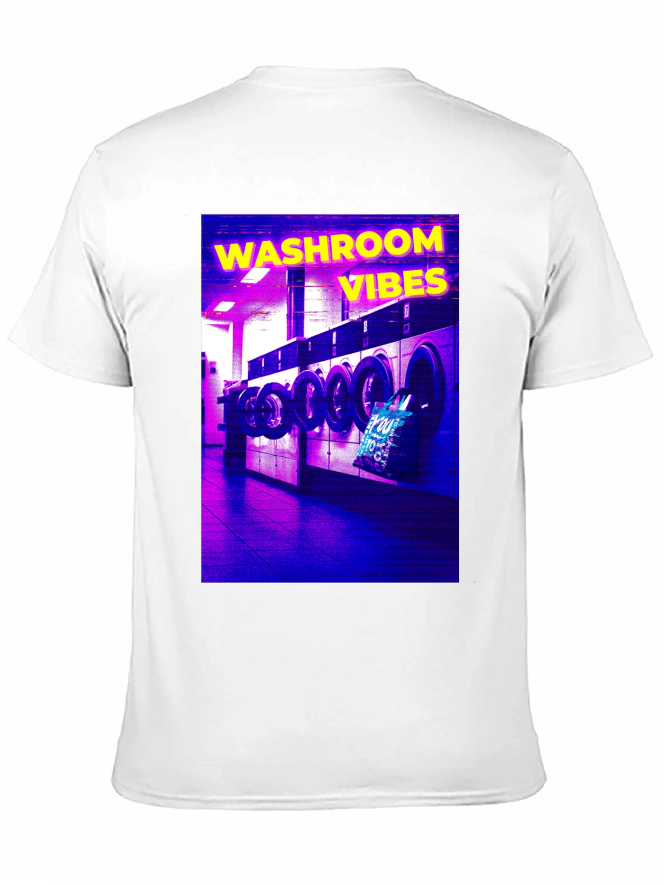 Washroom Vibes Graphic Tee - Unique Retro Design