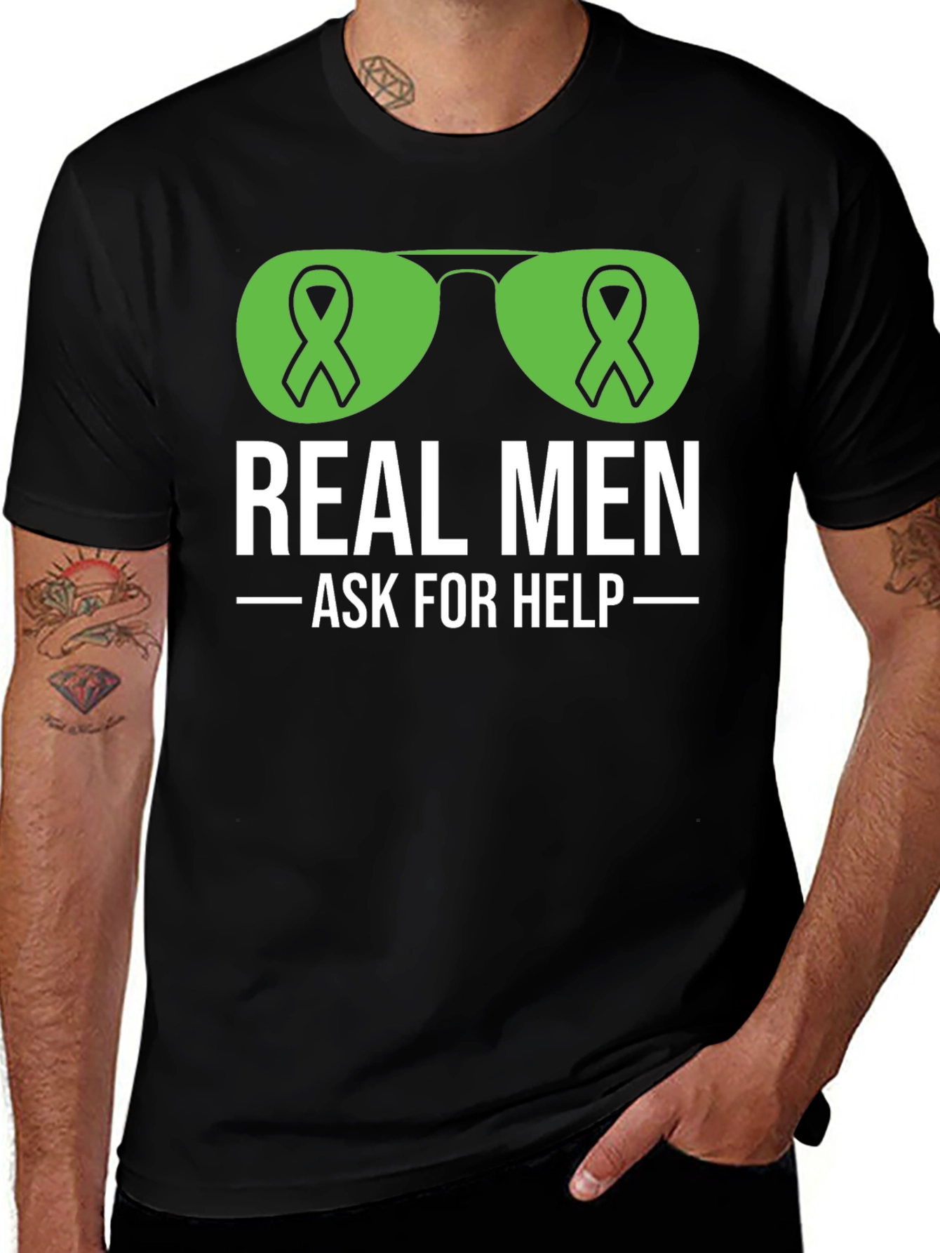 Real Men Ask for Help Graphic Tee