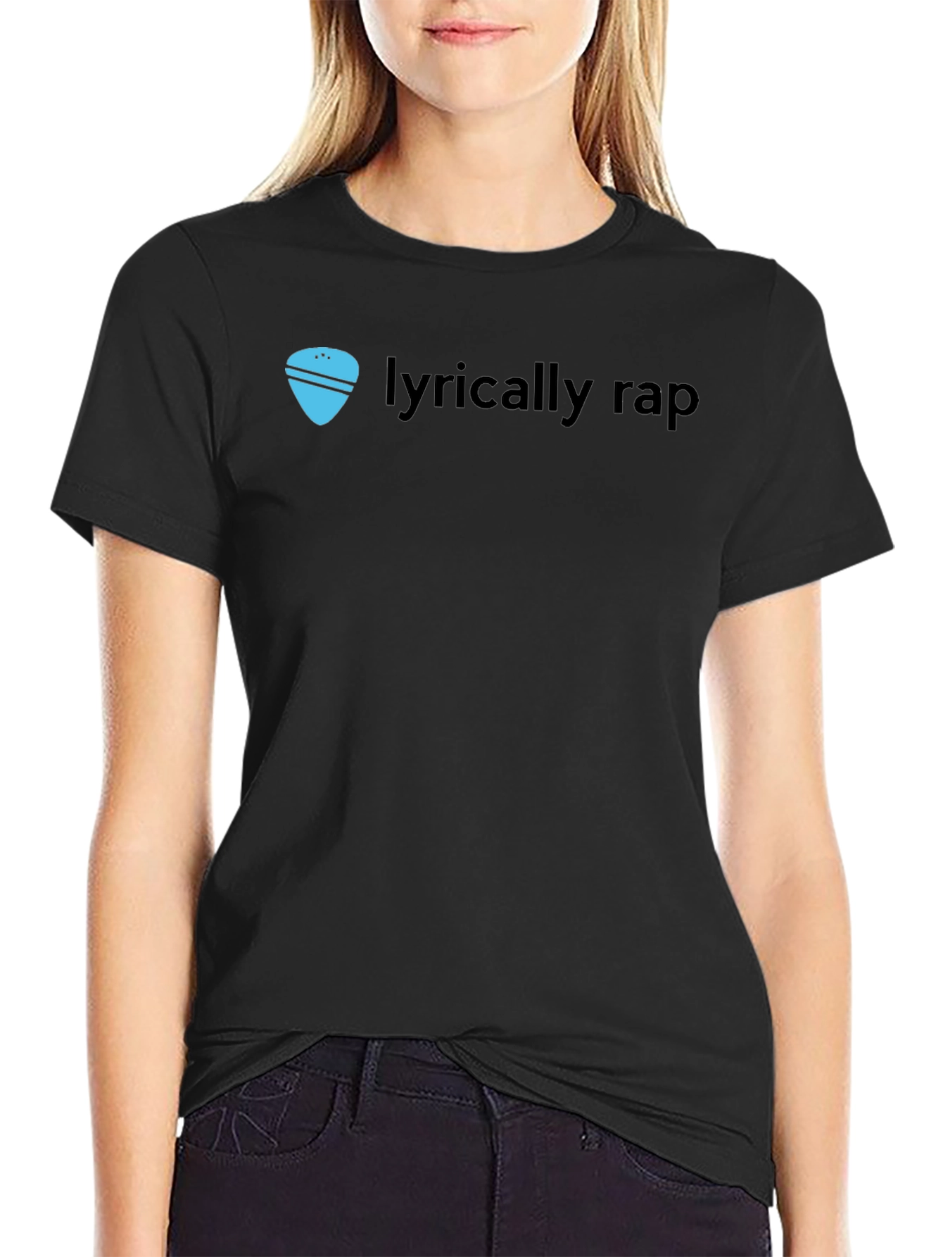 Lyrically Rap Graphic Tee - Stylish Black T-Shirt