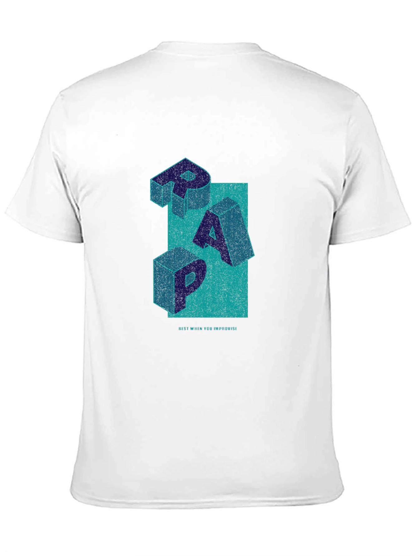 Stylish RAP Graphic Tee - Black
