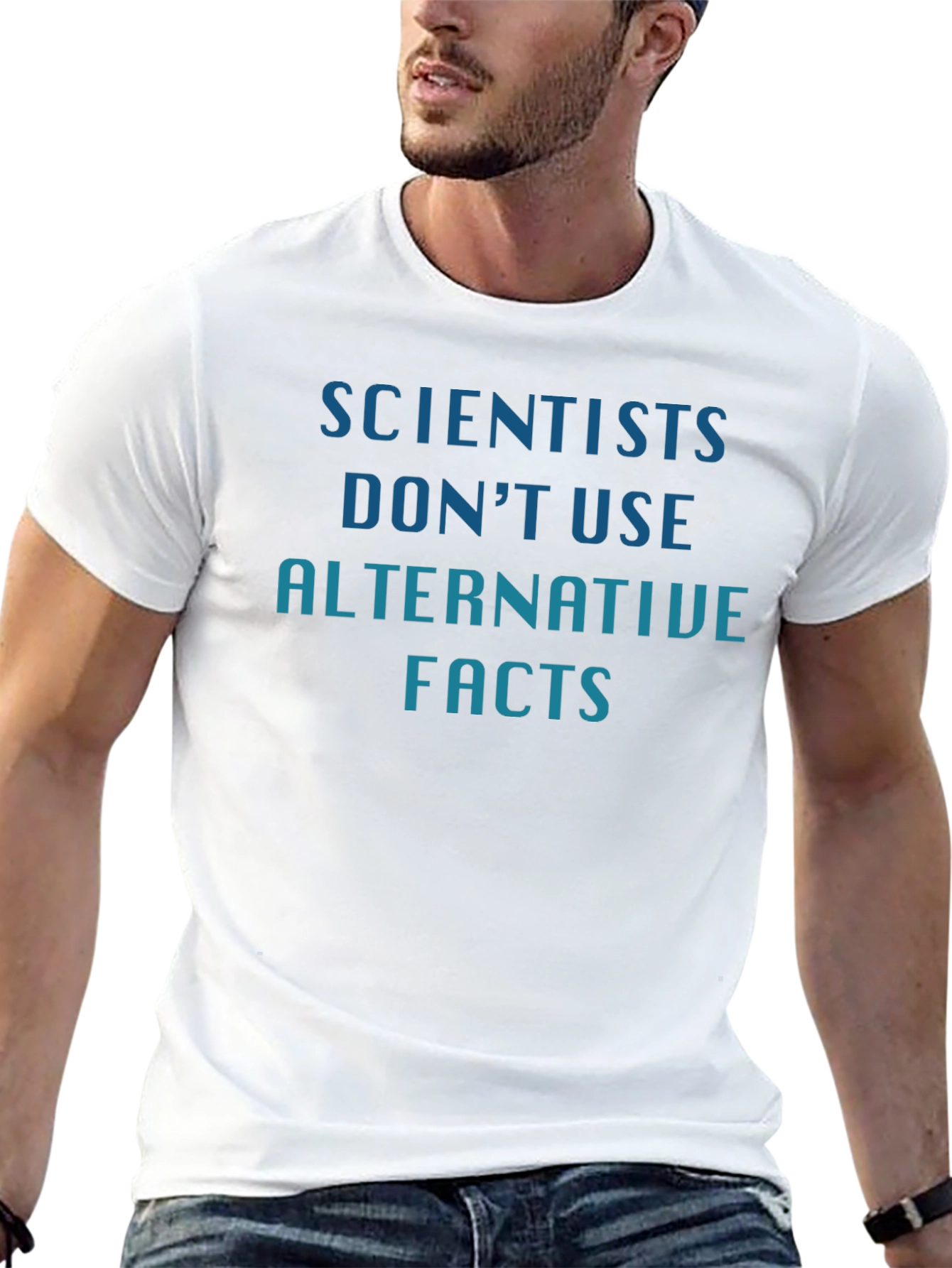 Scientists Dont Use Alternative Facts Graphic Tee