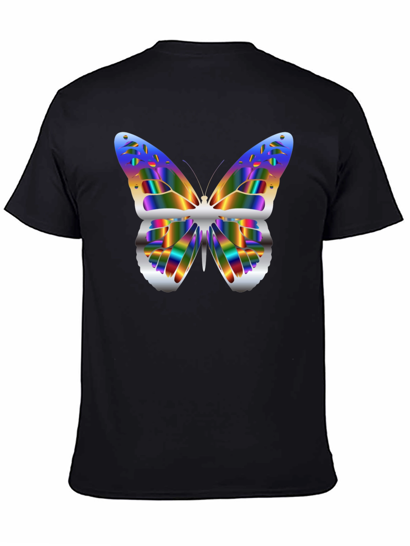 Butterfly Graphic Black T-Shirt