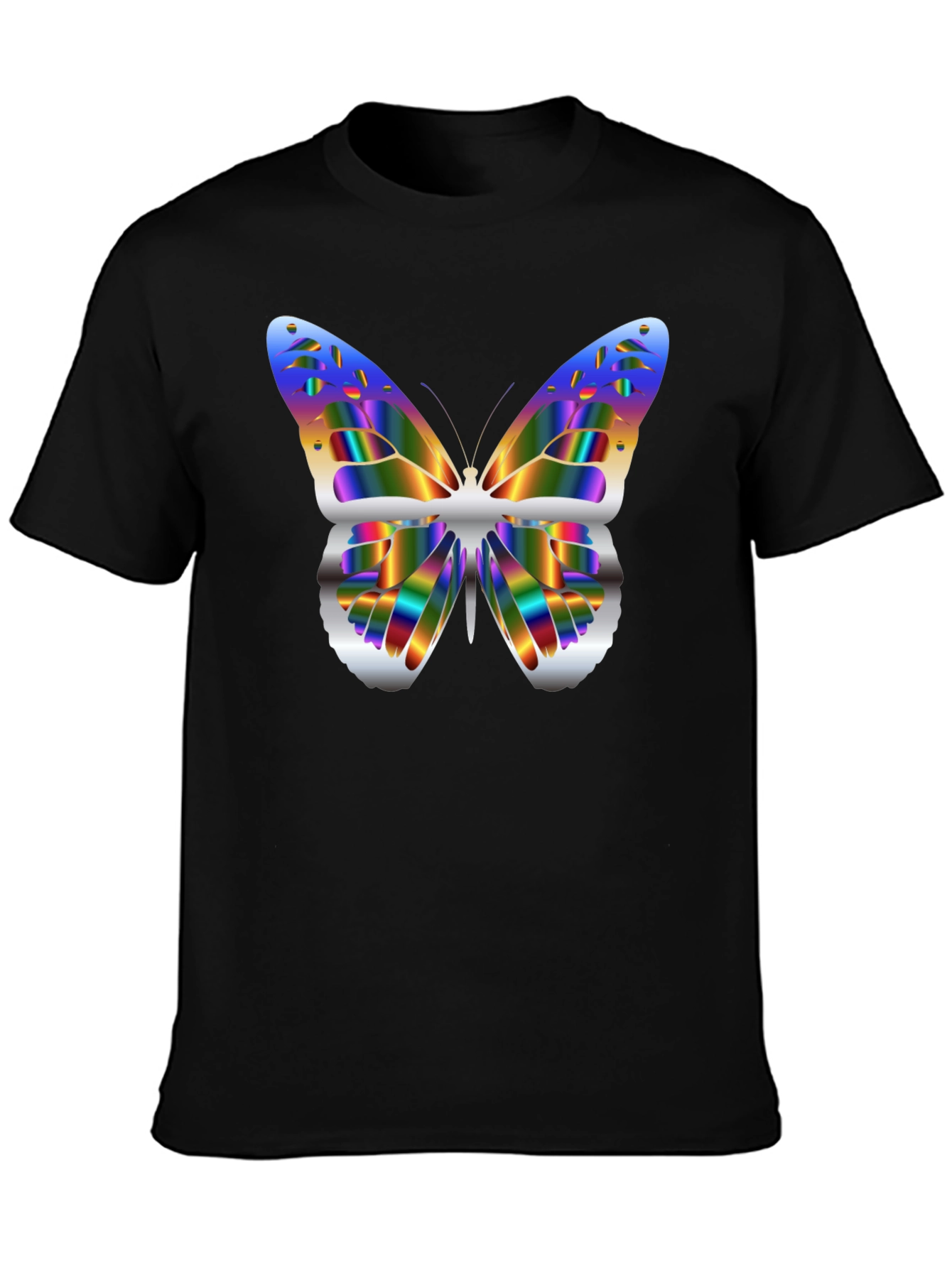 Butterfly Graphic Black T-Shirt