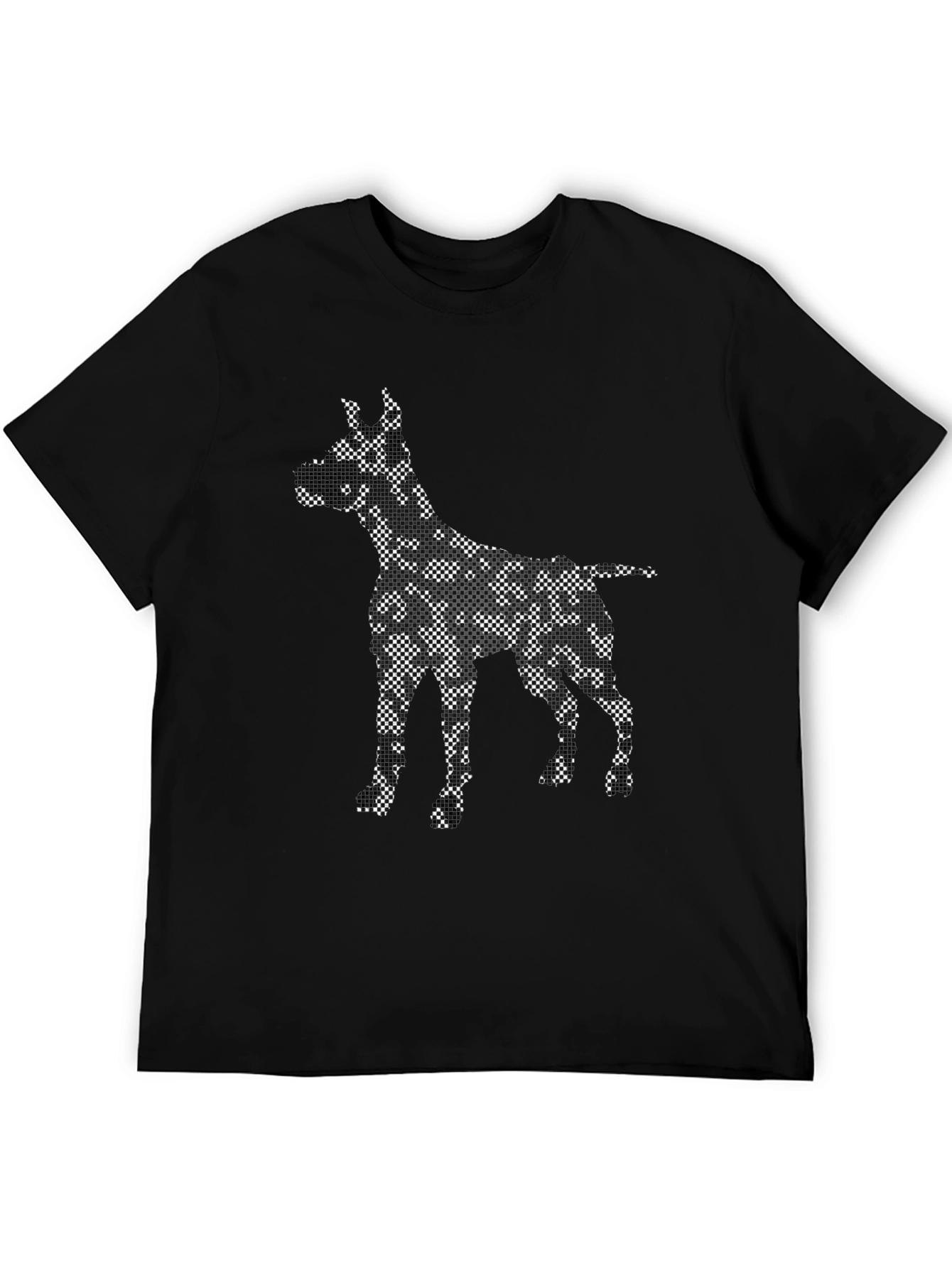 Dog Print Black T-Shirt - Unique Graphic Tee