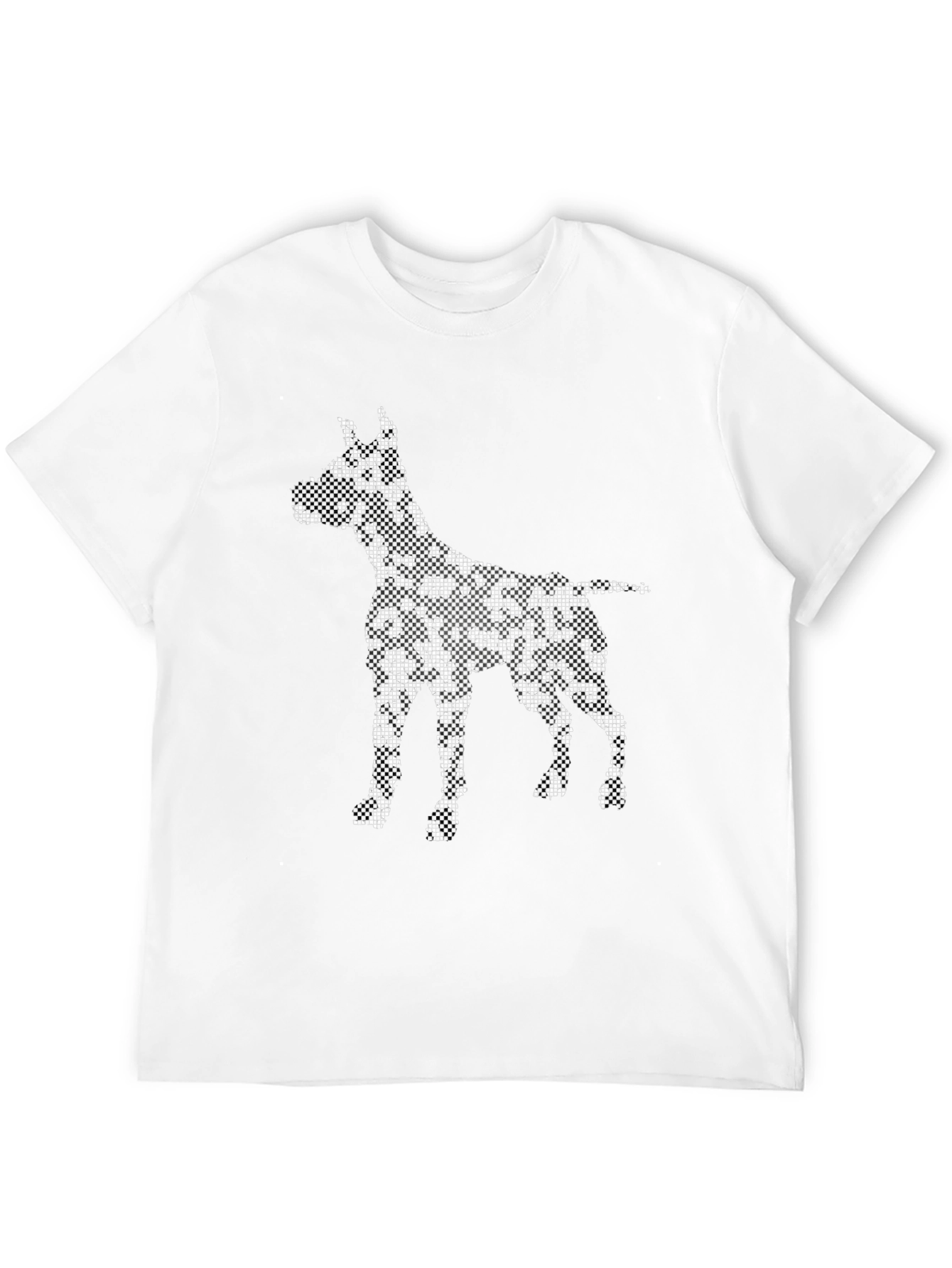 Dog Print Black T-Shirt - Unique Graphic Tee