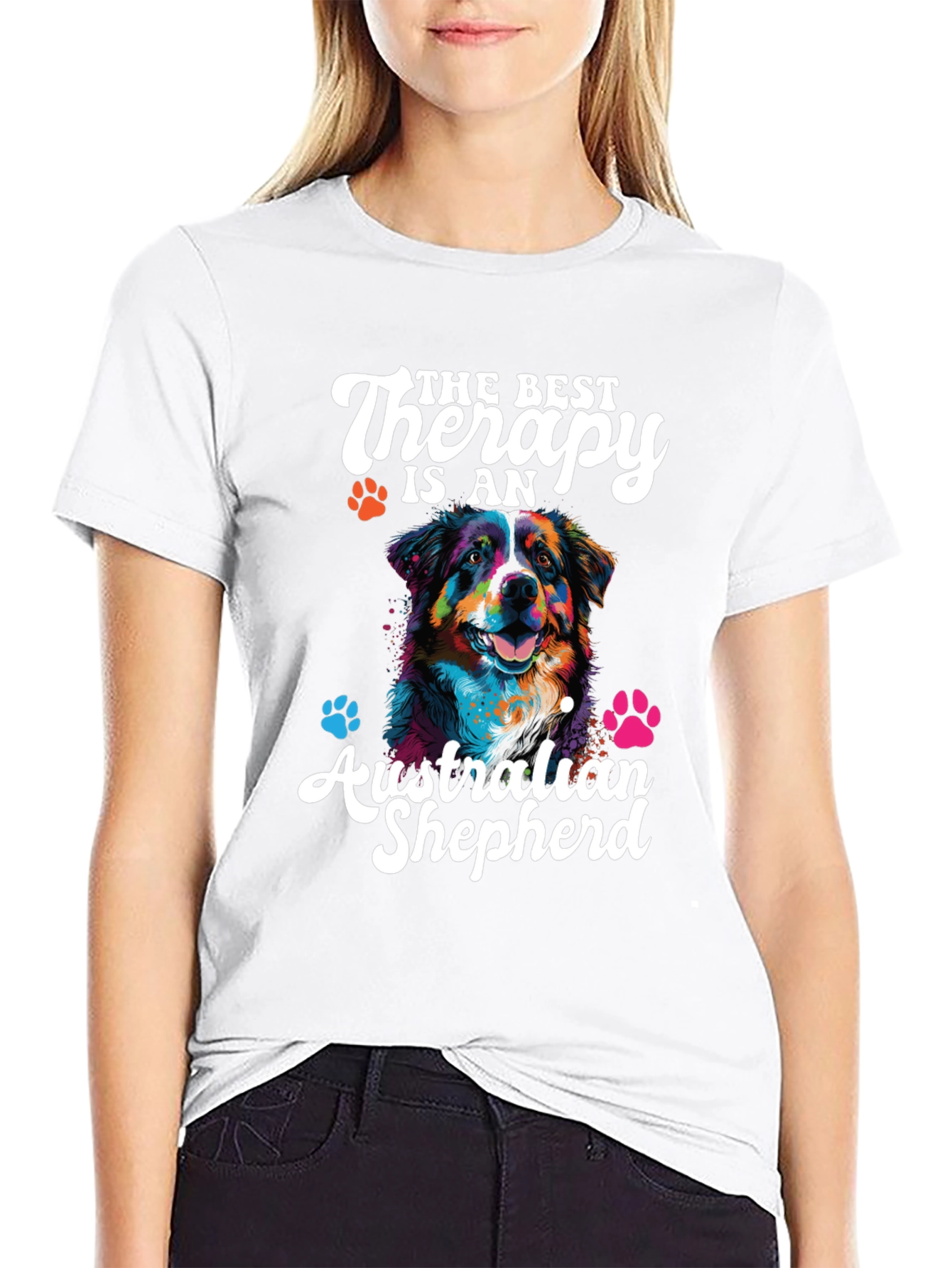 Best Therapy Australian Shepherd Graphic Tee