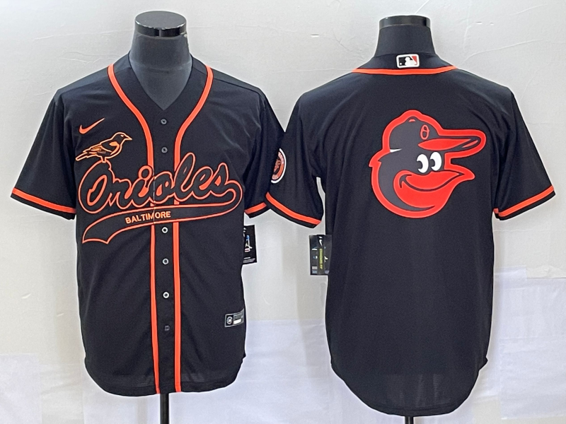 Men's Baltimore Orioles Black Replica Player Jerseys Joint Edition