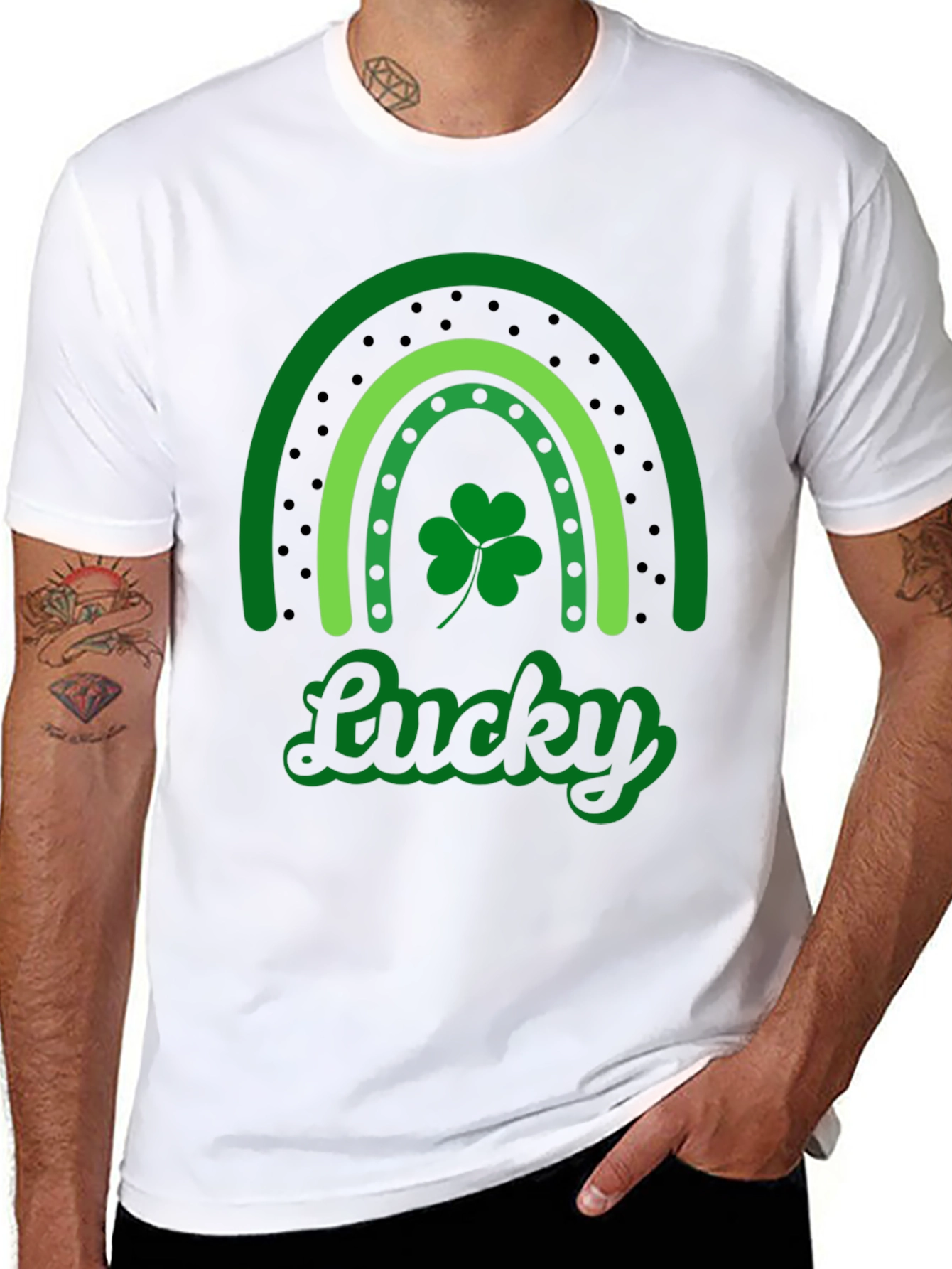 Lucky Rainbow St. Patricks Day Graphic Tee