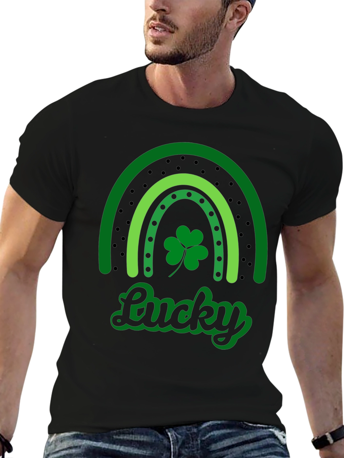 Lucky Rainbow St. Patricks Day Graphic Tee