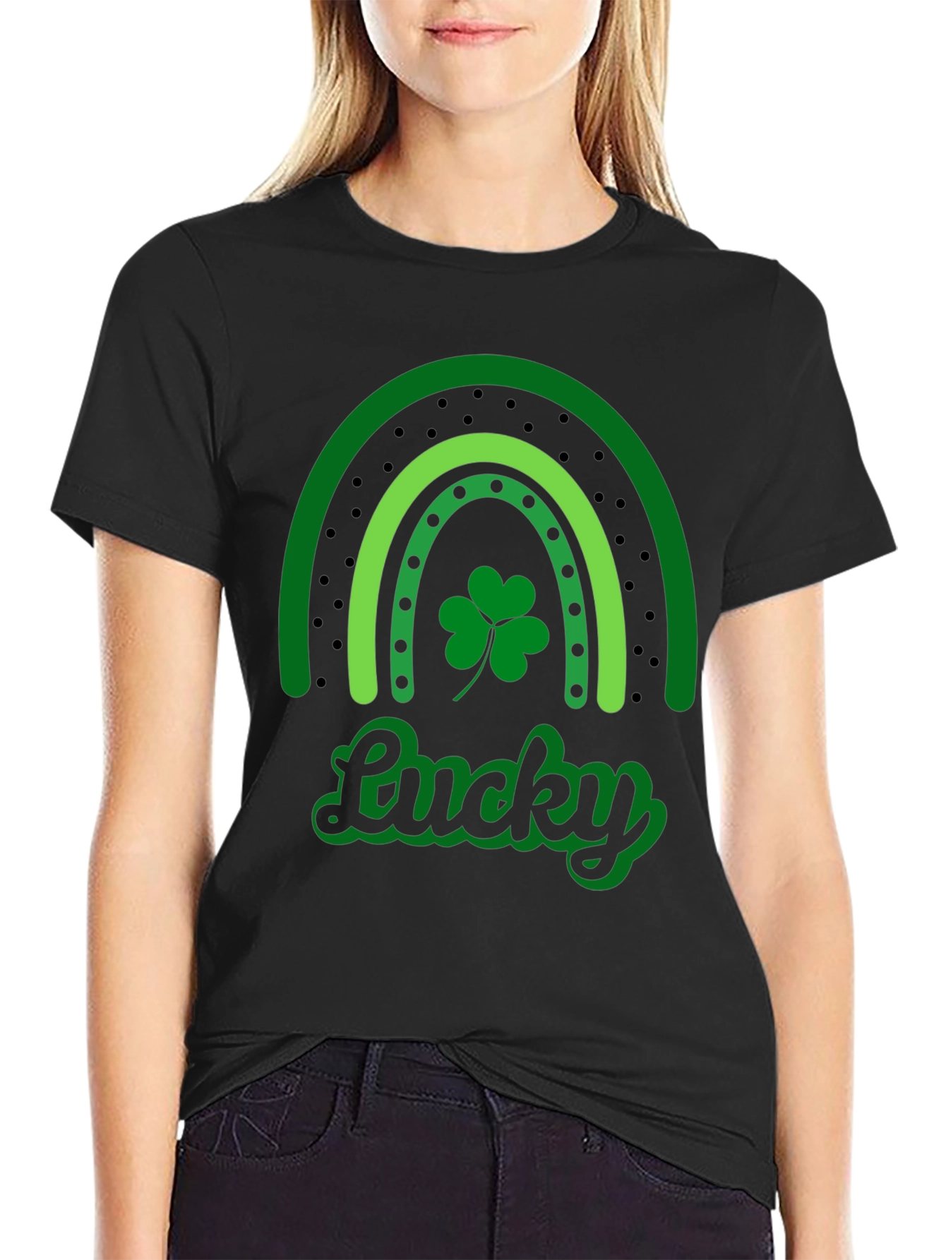 Lucky Rainbow St. Patricks Day Graphic Tee