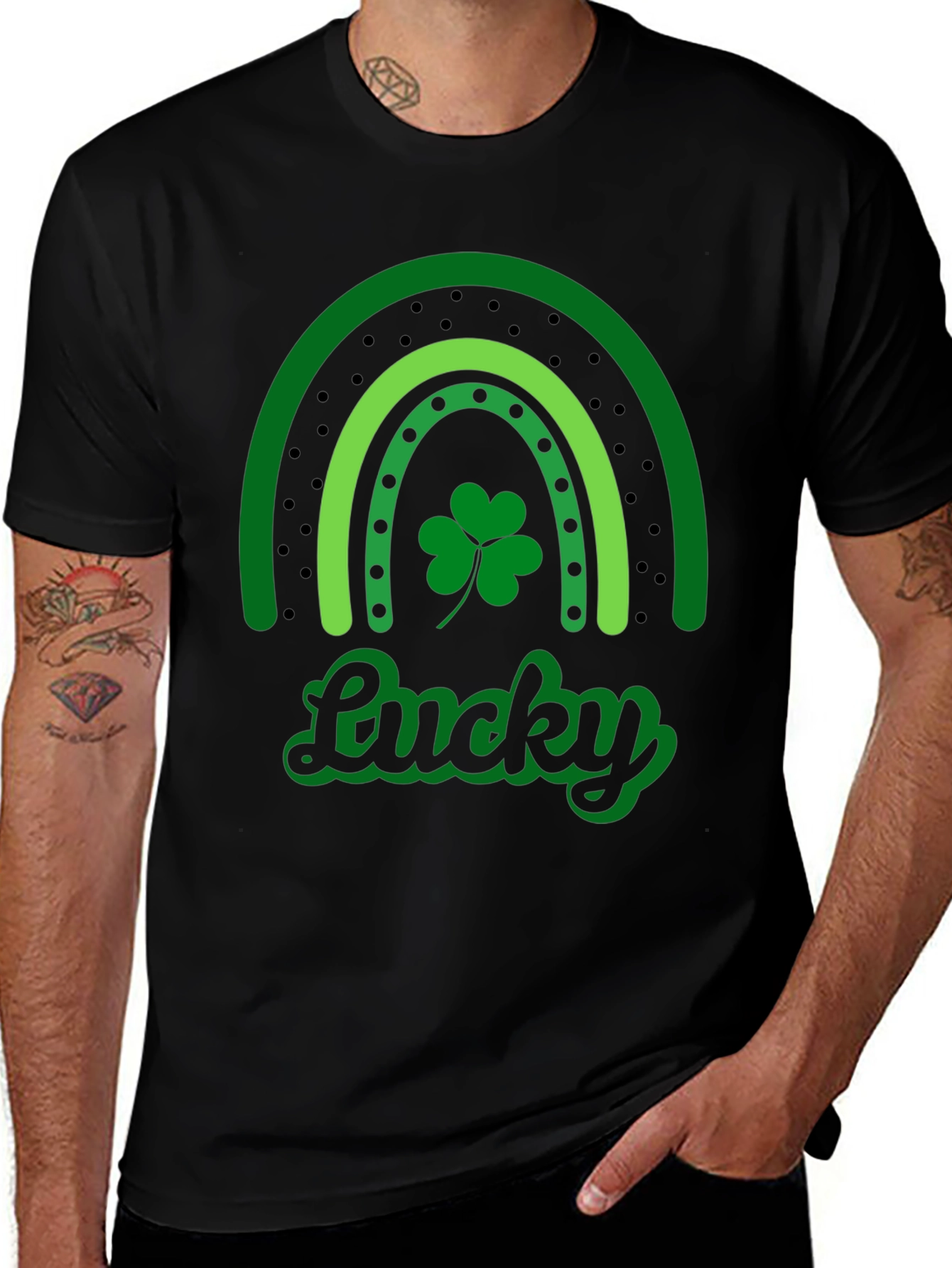 Lucky Rainbow St. Patricks Day Graphic Tee