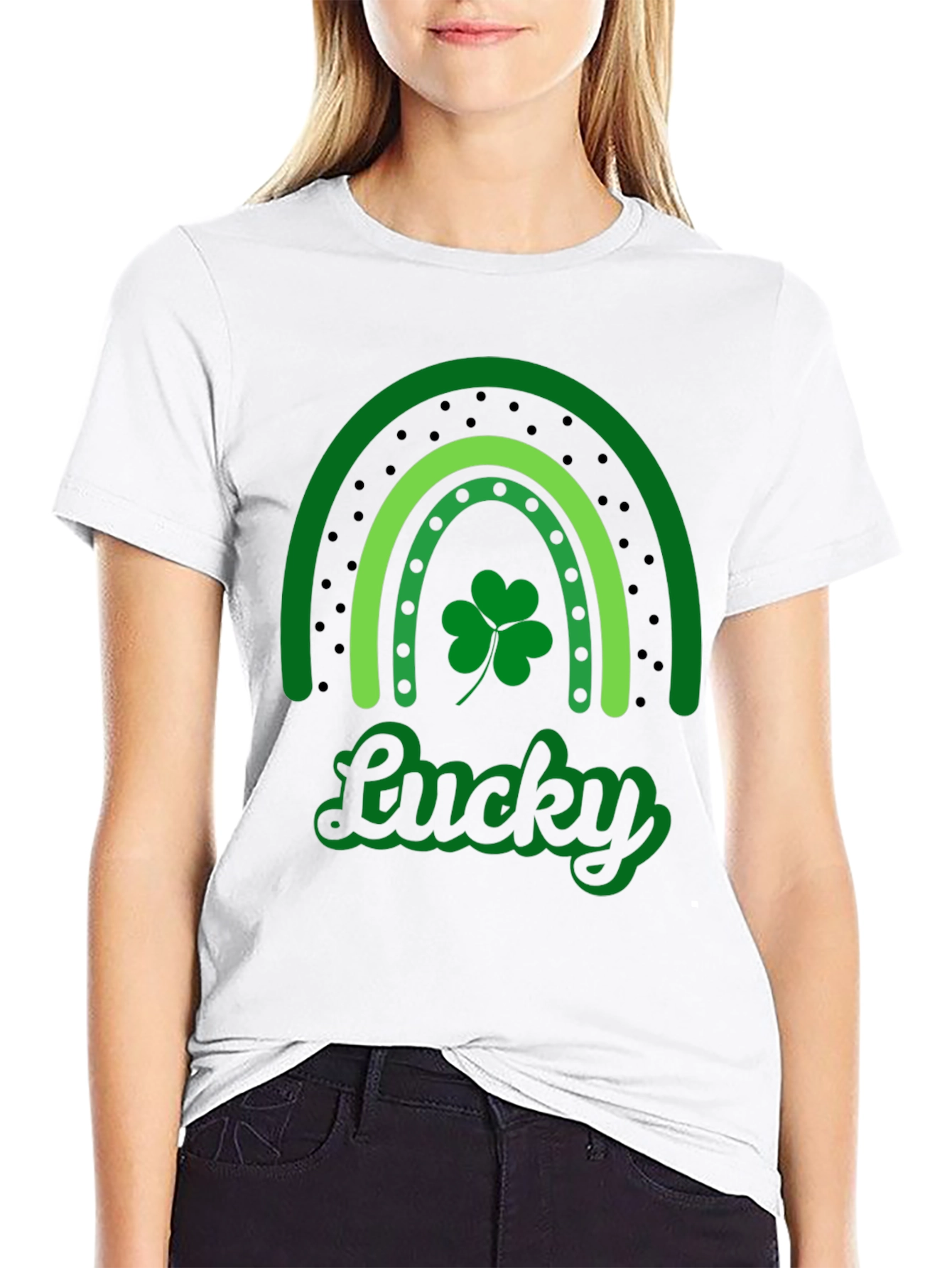 Lucky Rainbow St. Patricks Day Graphic Tee