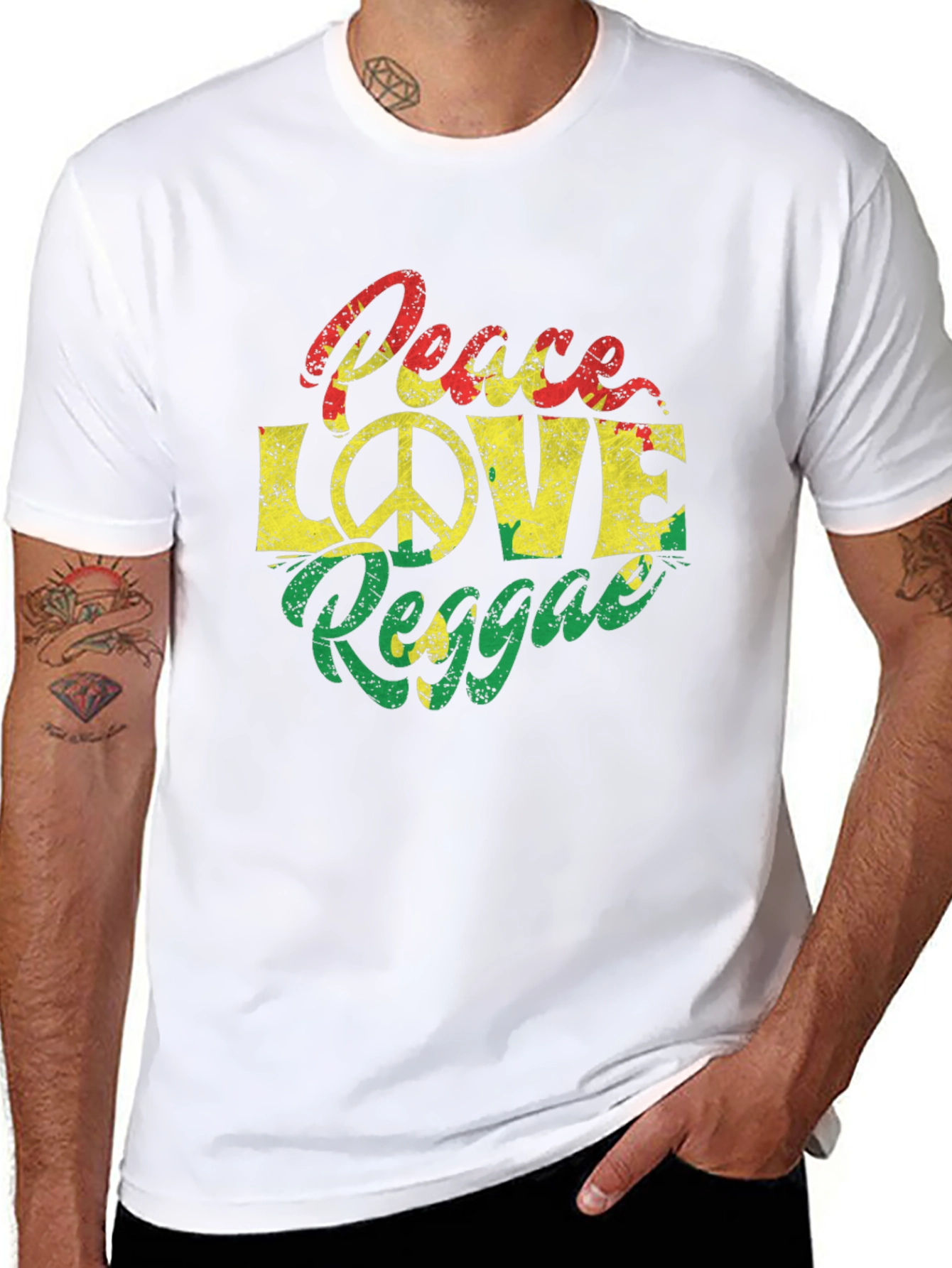 Peace Love Reggae Graphic Tee