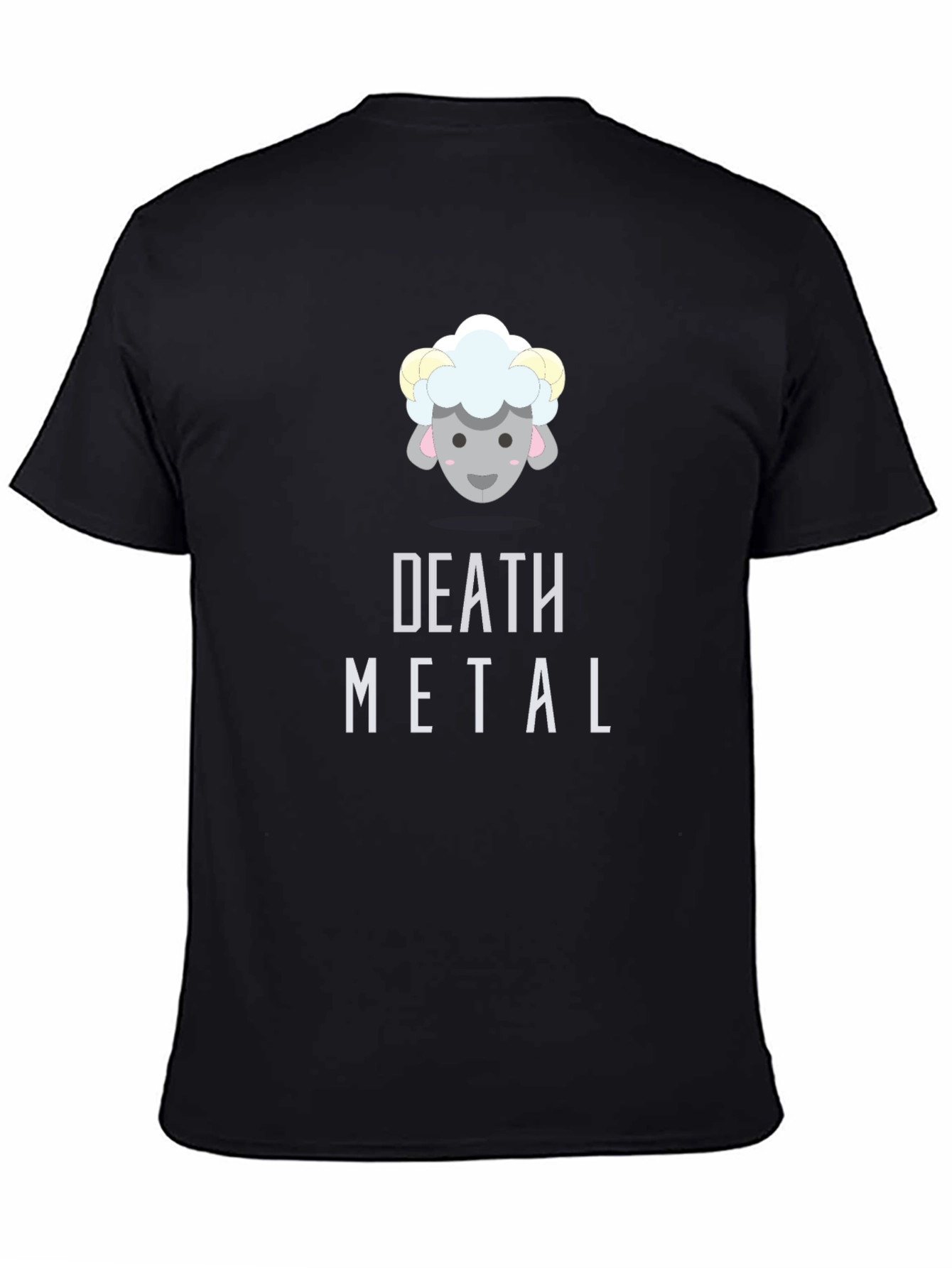 Death Metal Sheep T-Shirt - Black Cotton Tee