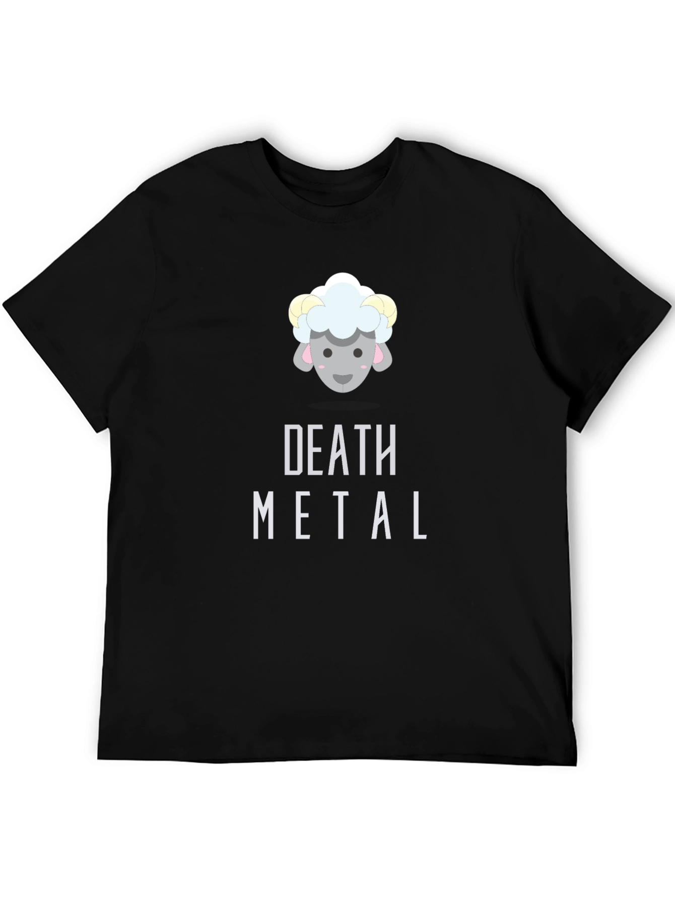 Death Metal Sheep T-Shirt - Black Cotton Tee