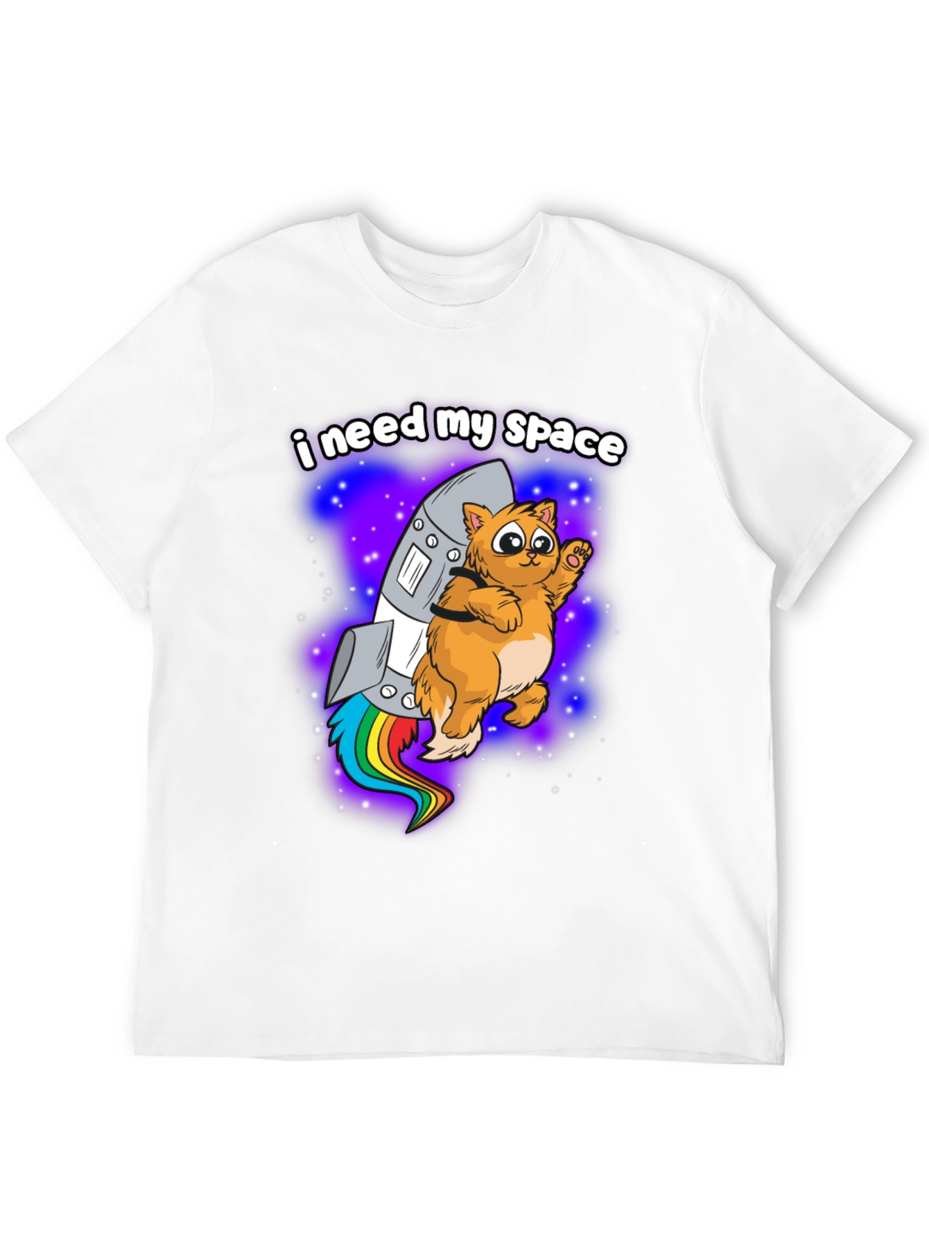 I Need My Space Cat Rocket T-Shirt