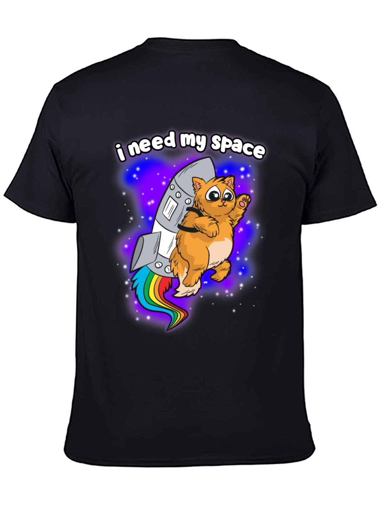 I Need My Space Cat Rocket T-Shirt