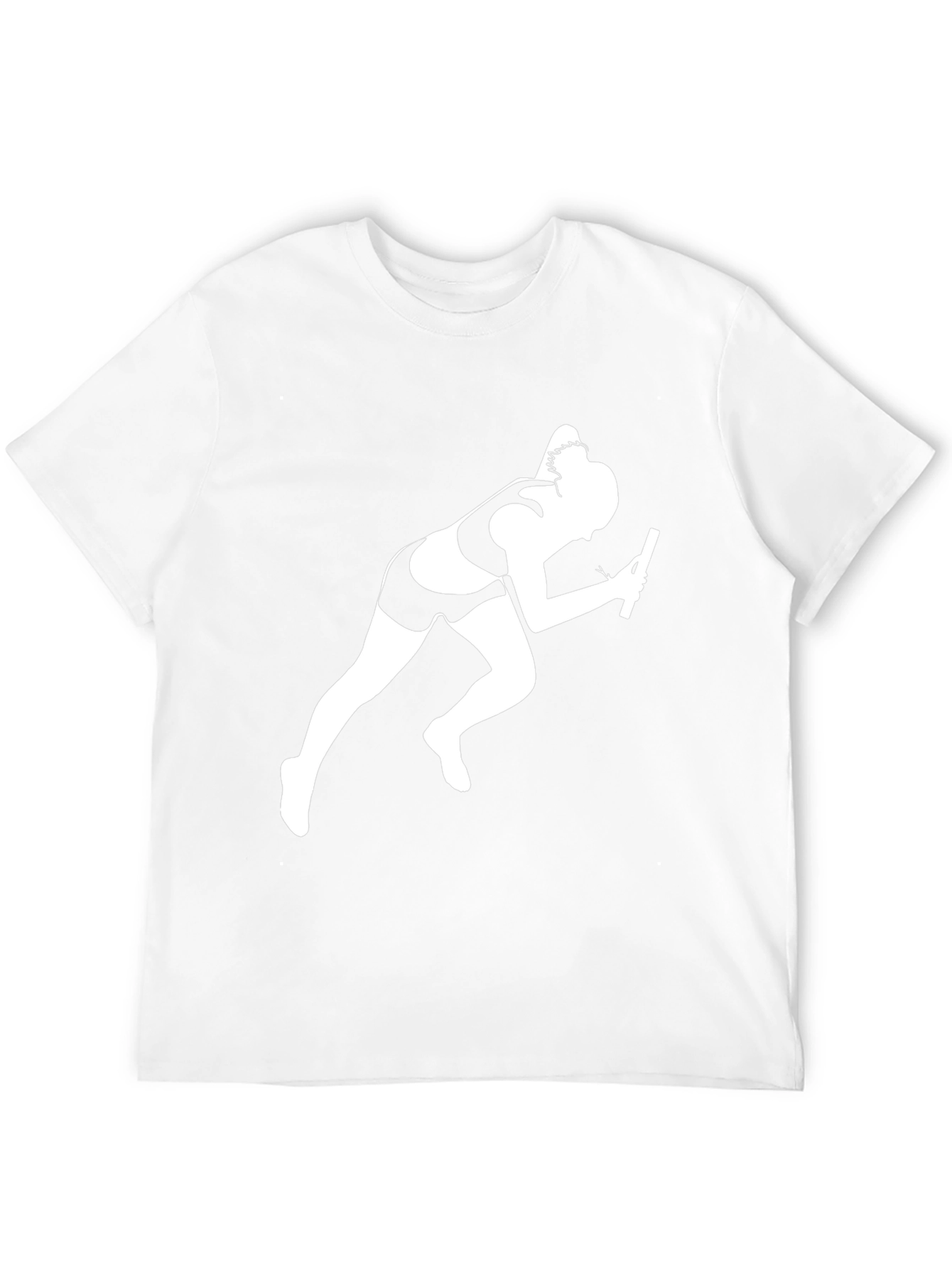 Relay Race Runner Graphic Tee - Black