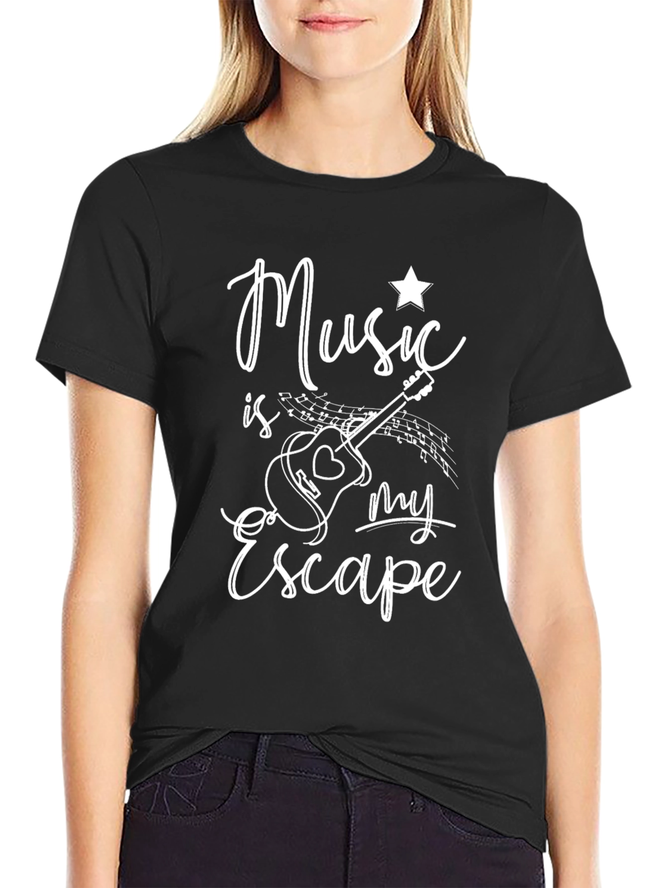 Music is My Escape Graphic T-Shirt