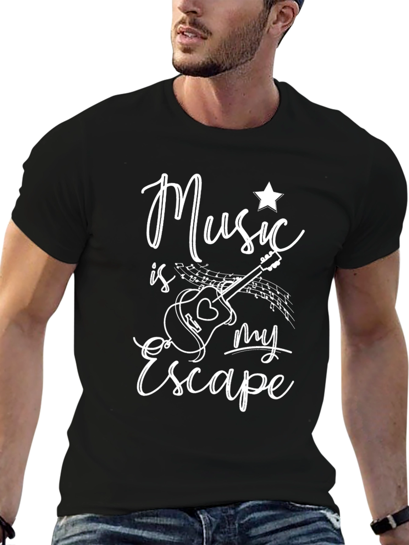 Music is My Escape Graphic T-Shirt