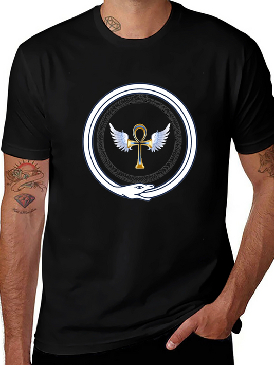 Ankh Ouroboros T-Shirt - Ancient Egypt Symbol