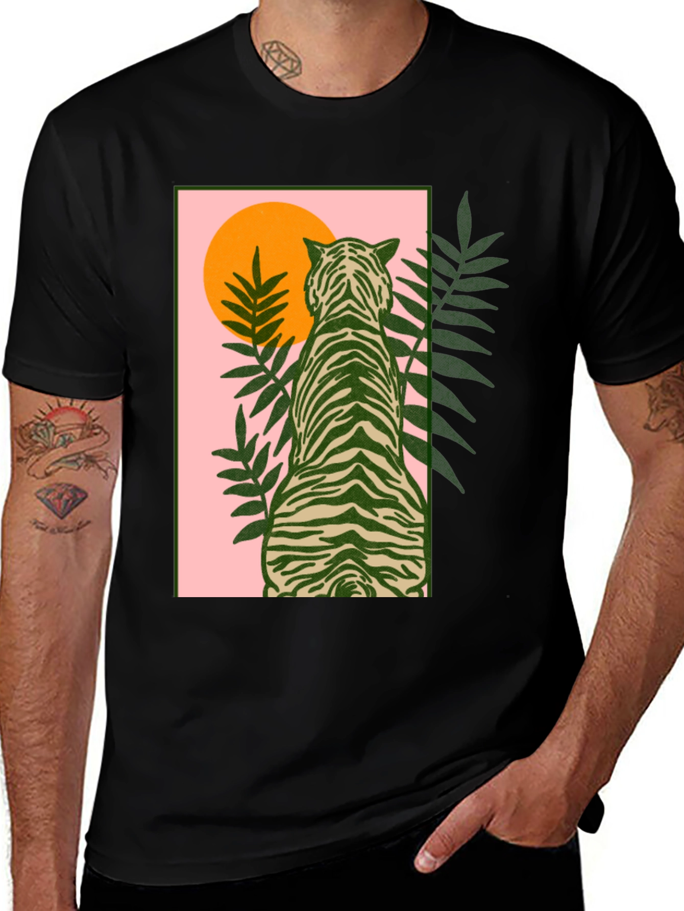 Tiger Graphic T-Shirt - Stylish Print Tee