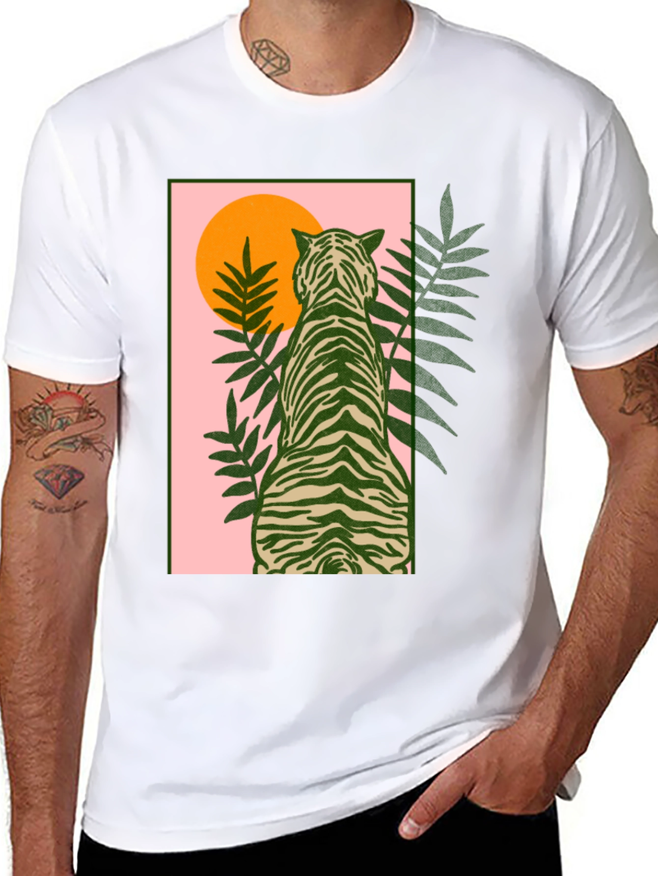 Tiger Graphic T-Shirt - Stylish Print Tee