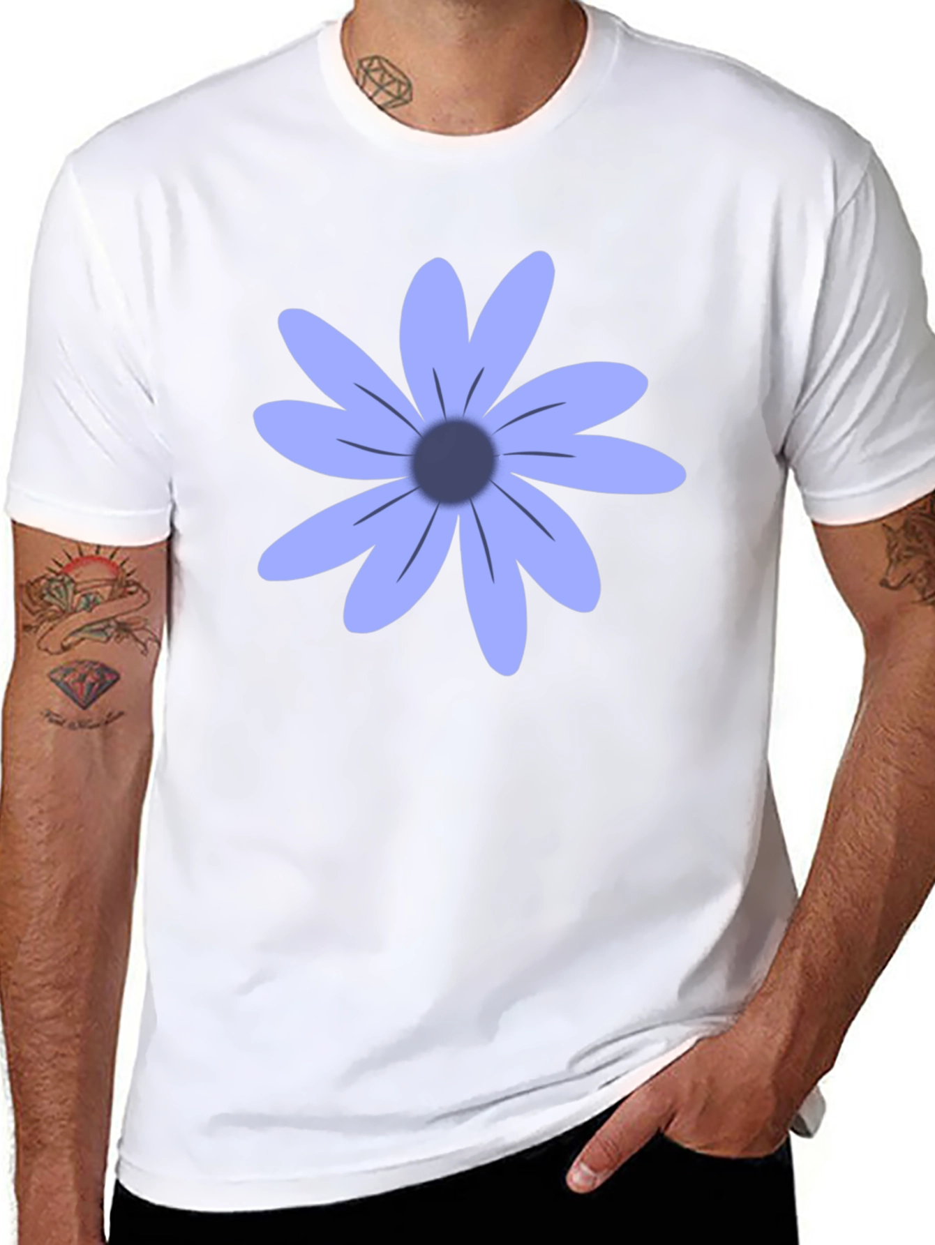 Floral Print Tee - Modern Style
