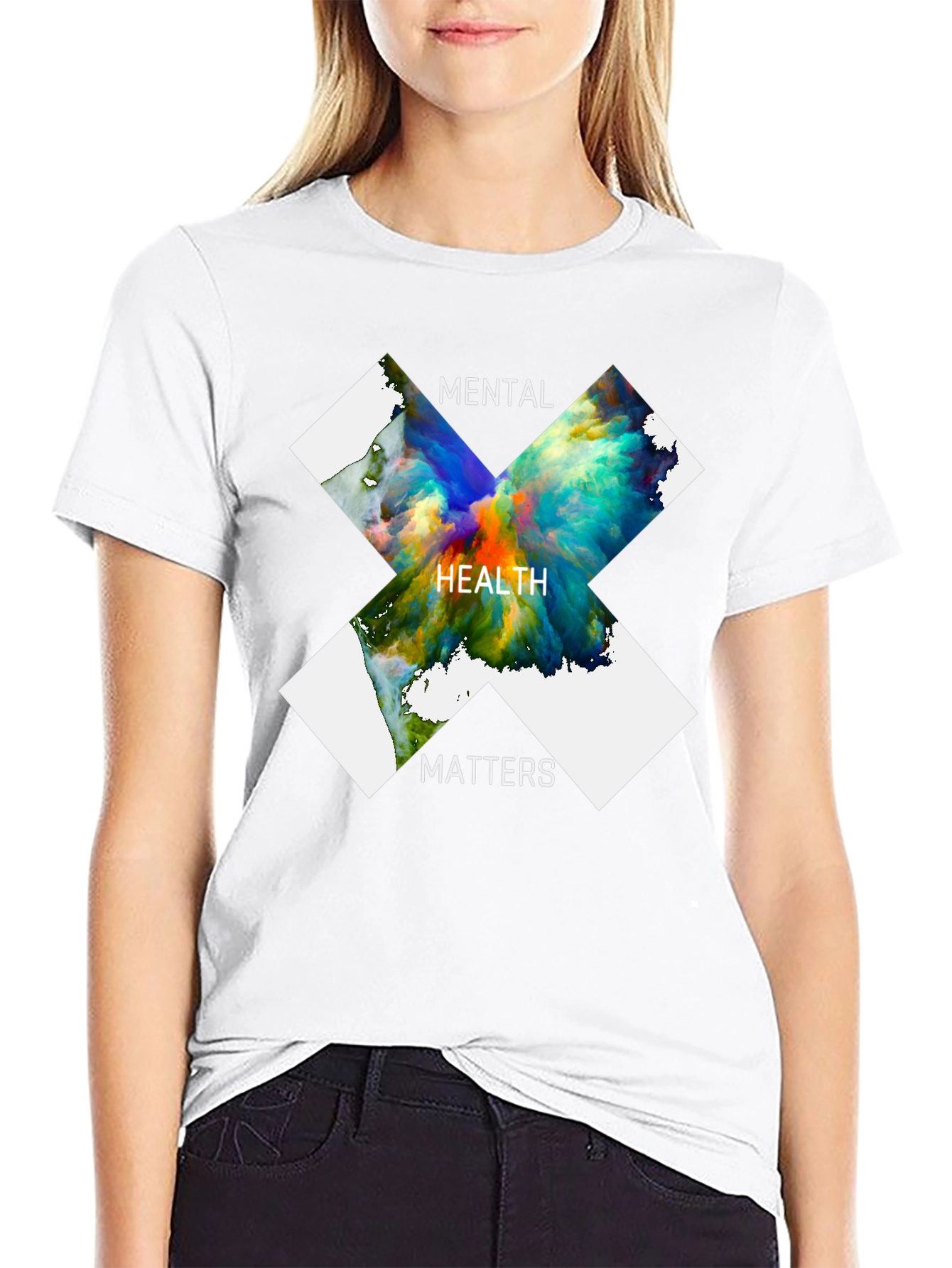 Mental Health Matters Graphic T-Shirt - Black