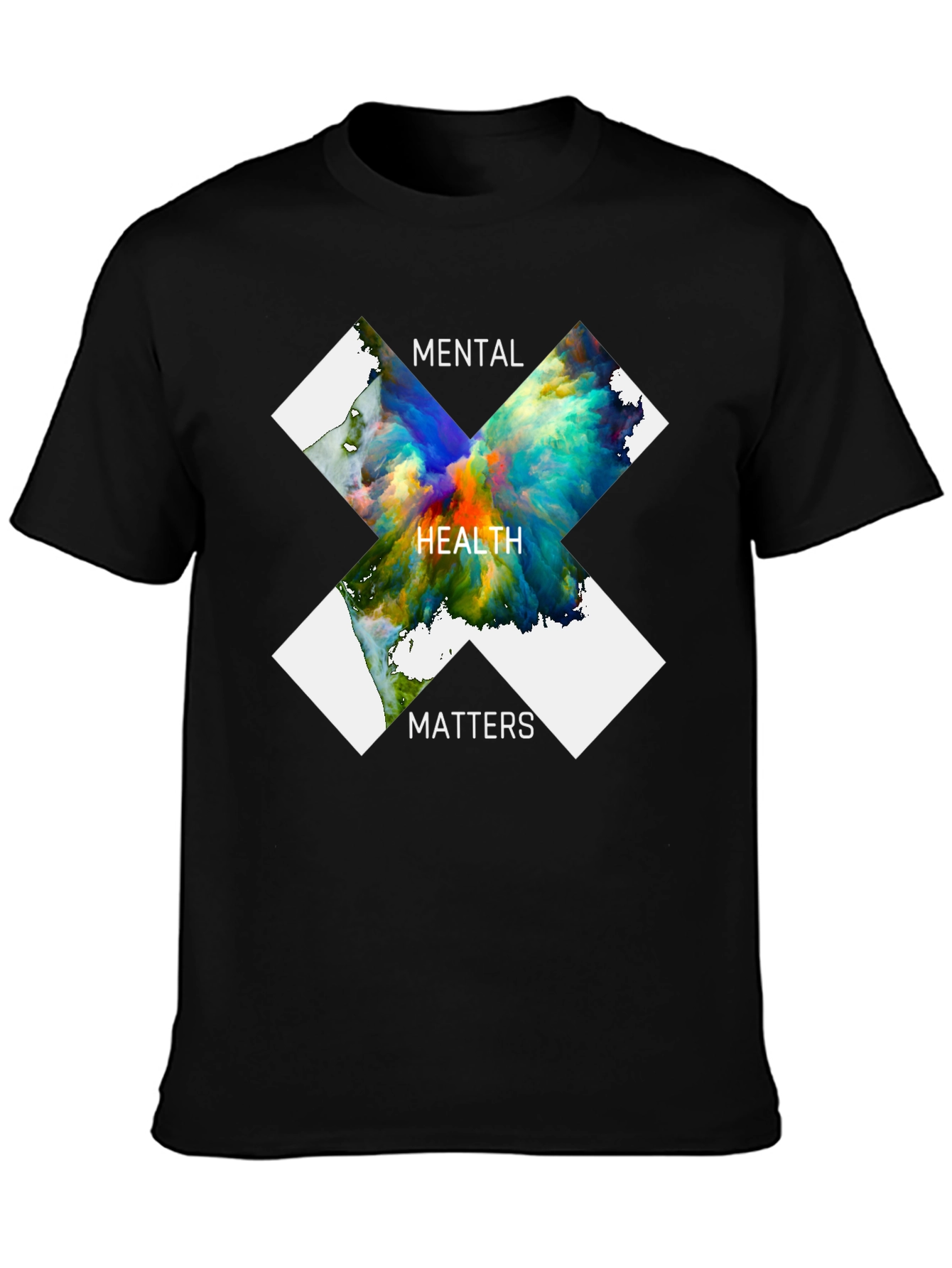 Mental Health Matters Graphic T-Shirt - Black