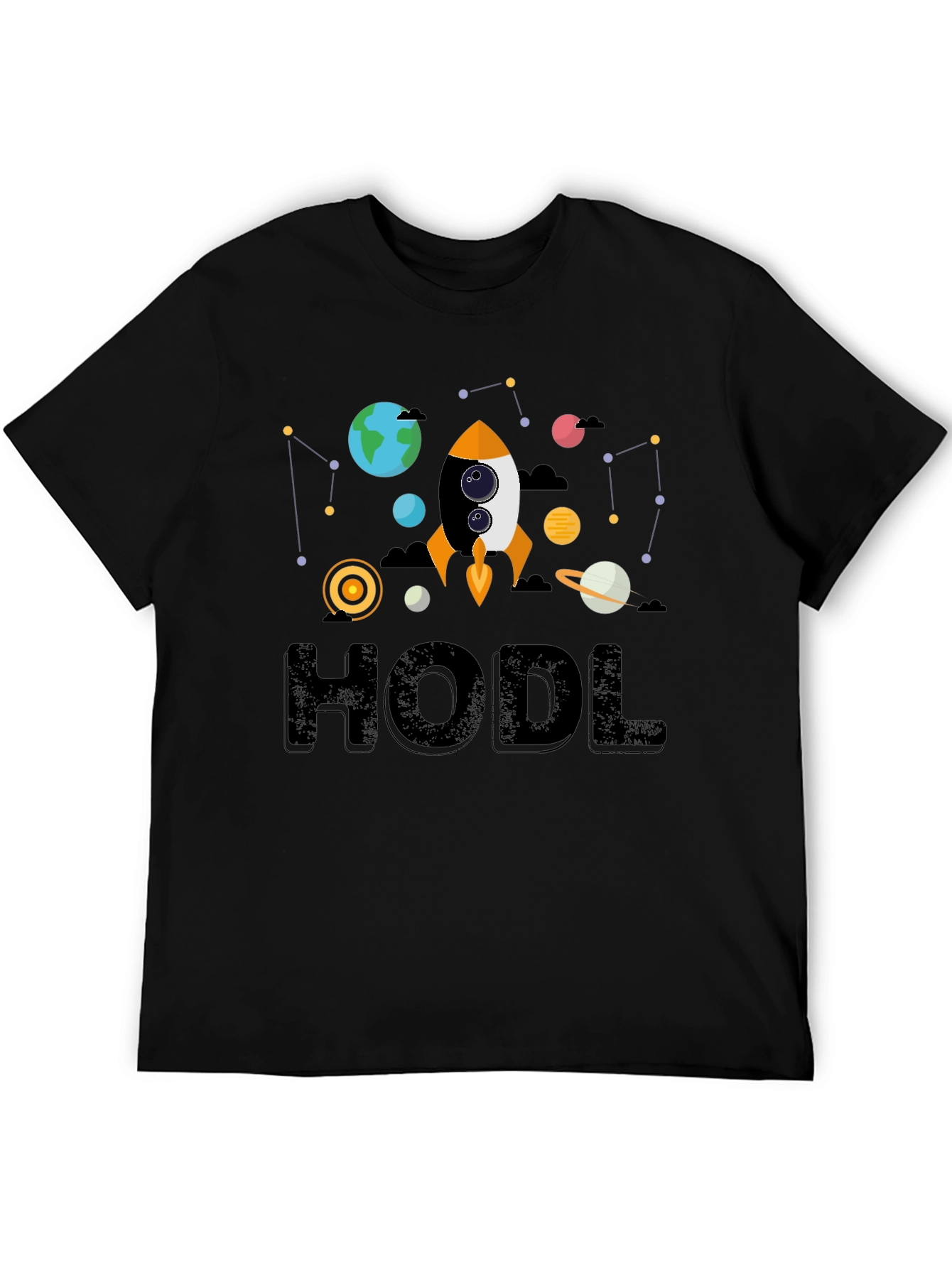 HODL Crypto T-Shirt Rocket to the Moon!