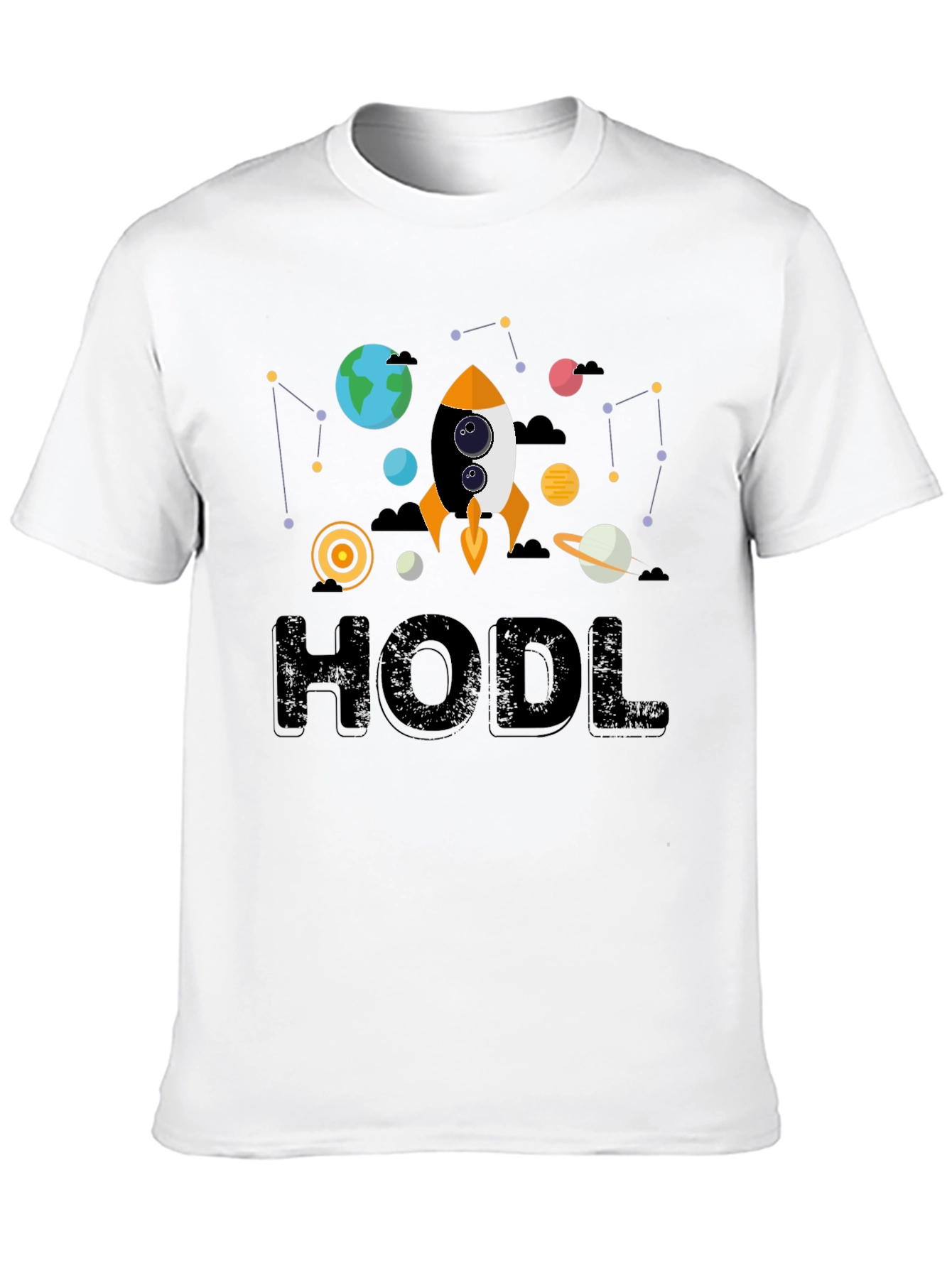 HODL Crypto T-Shirt Rocket to the Moon!