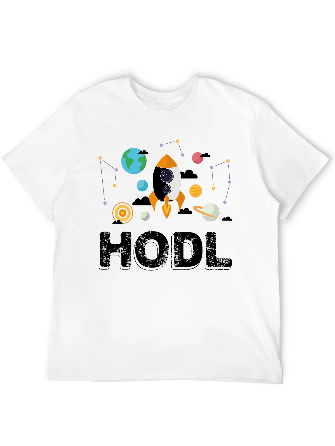 HODL Crypto T-Shirt Rocket to the Moon!
