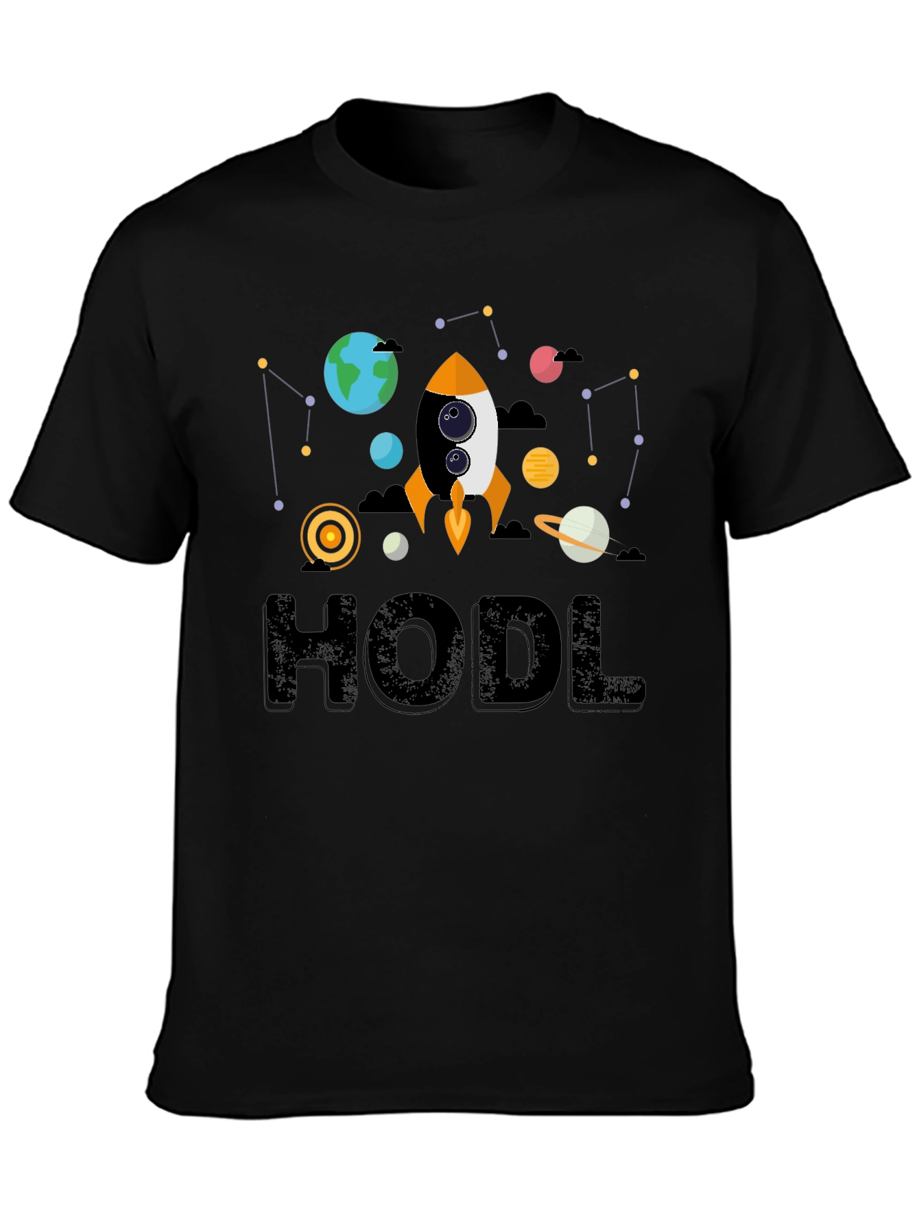 HODL Crypto T-Shirt Rocket to the Moon!