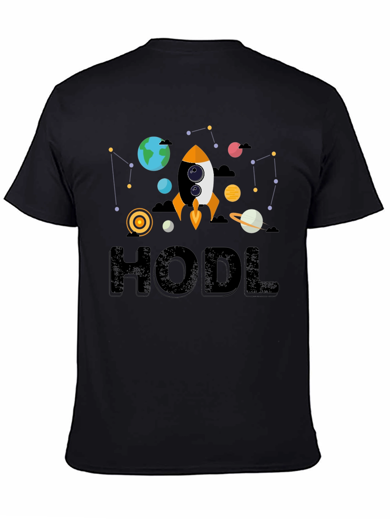 HODL Crypto T-Shirt Rocket to the Moon!