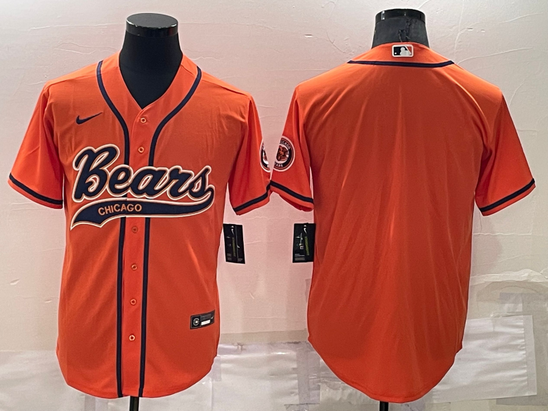 Men's Chicago Bears Orange Blank Jerseys