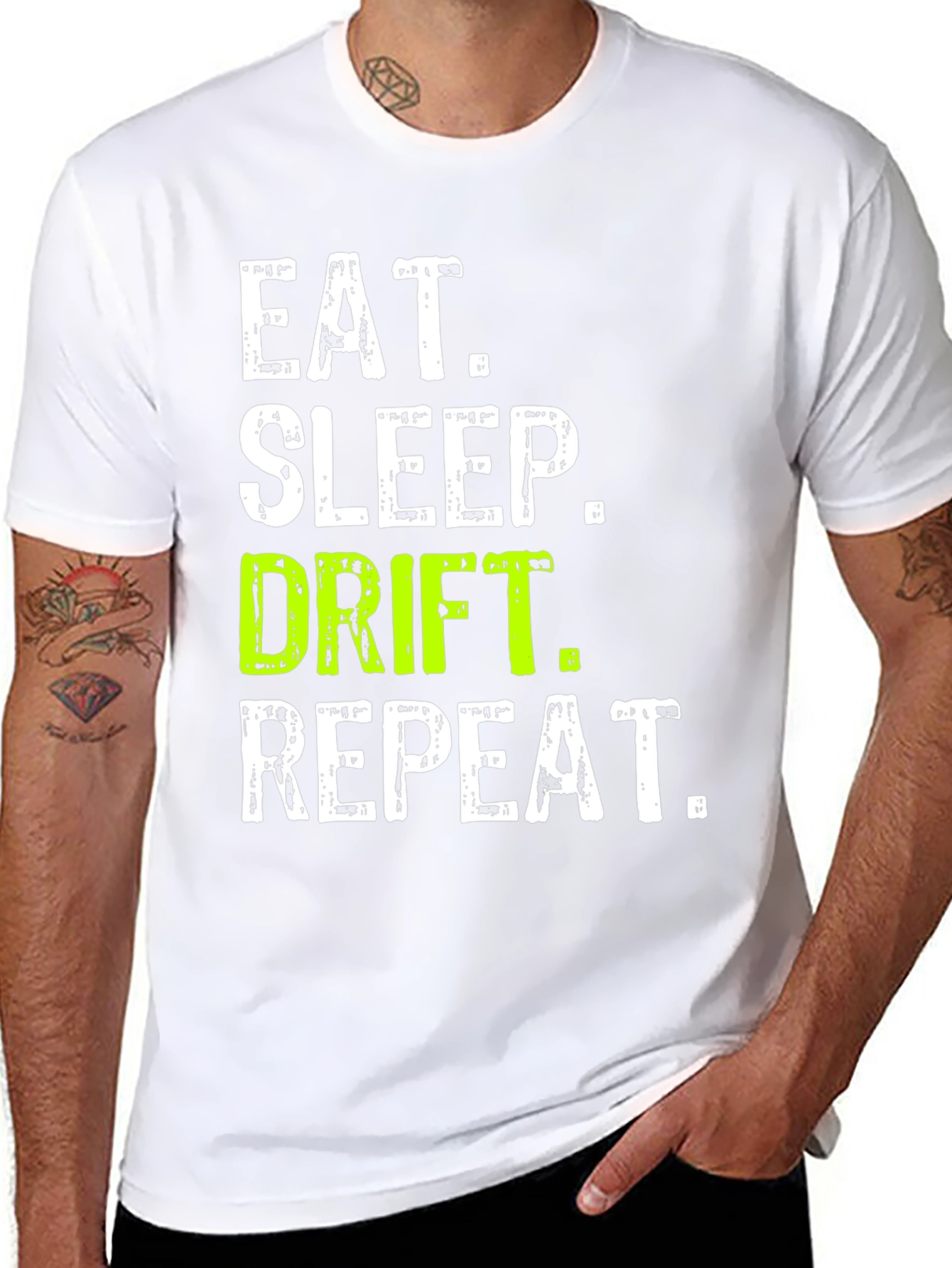 Eat Sleep Drift Repeat Graphic Tee