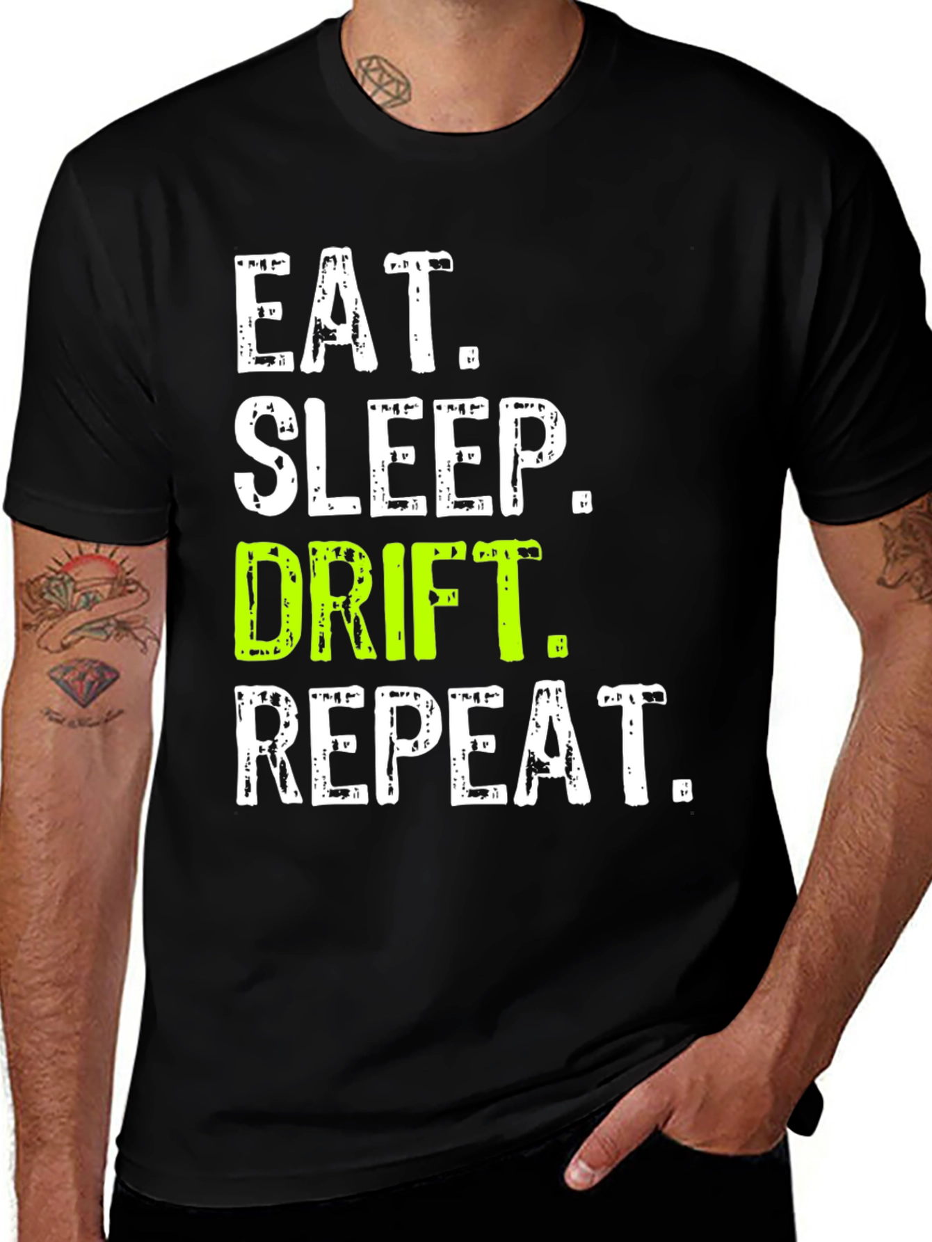 Eat Sleep Drift Repeat Graphic Tee
