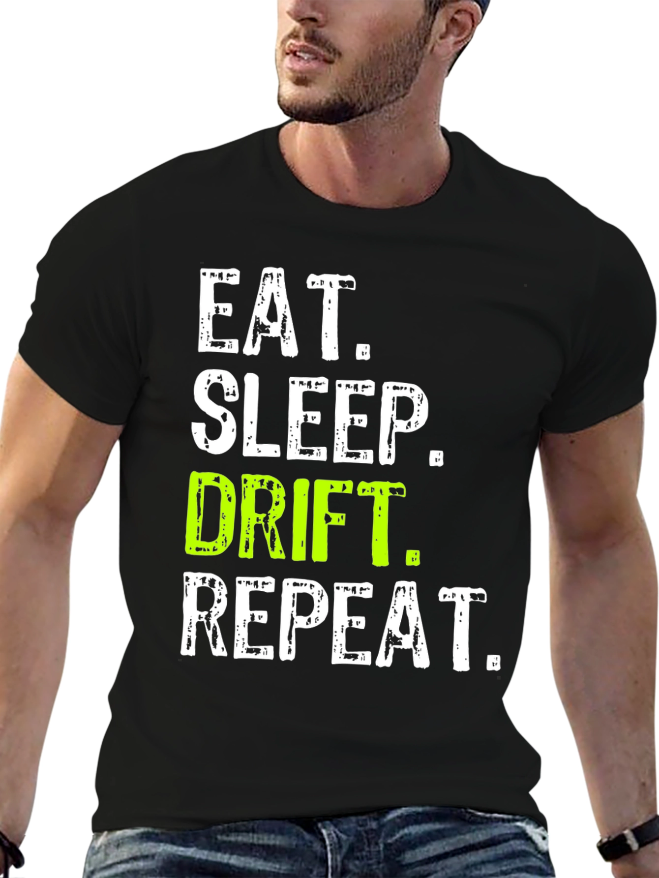 Eat Sleep Drift Repeat Graphic Tee