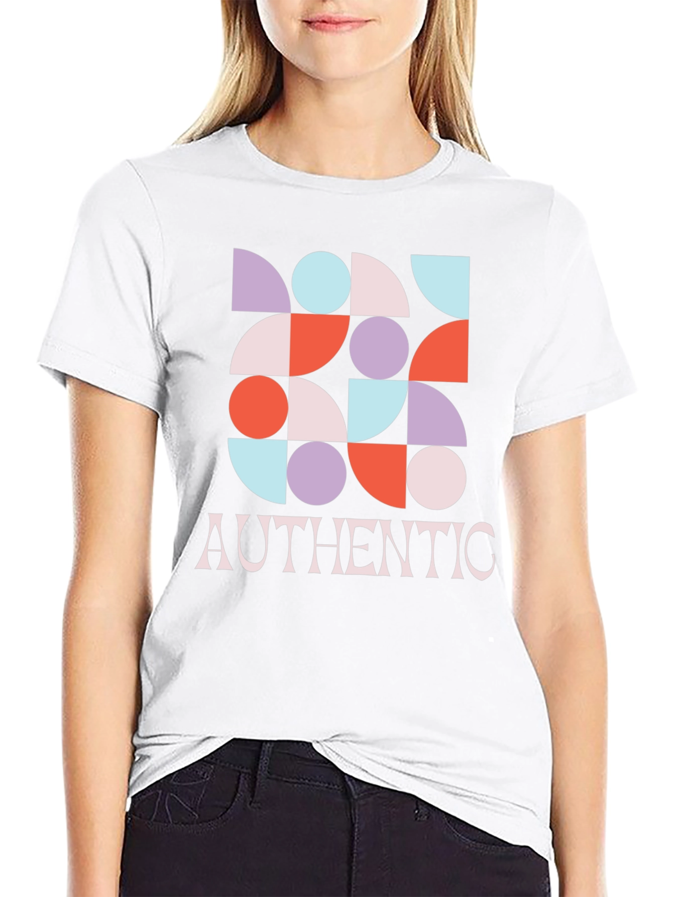 Geometric Graphic Authentic T-Shirt