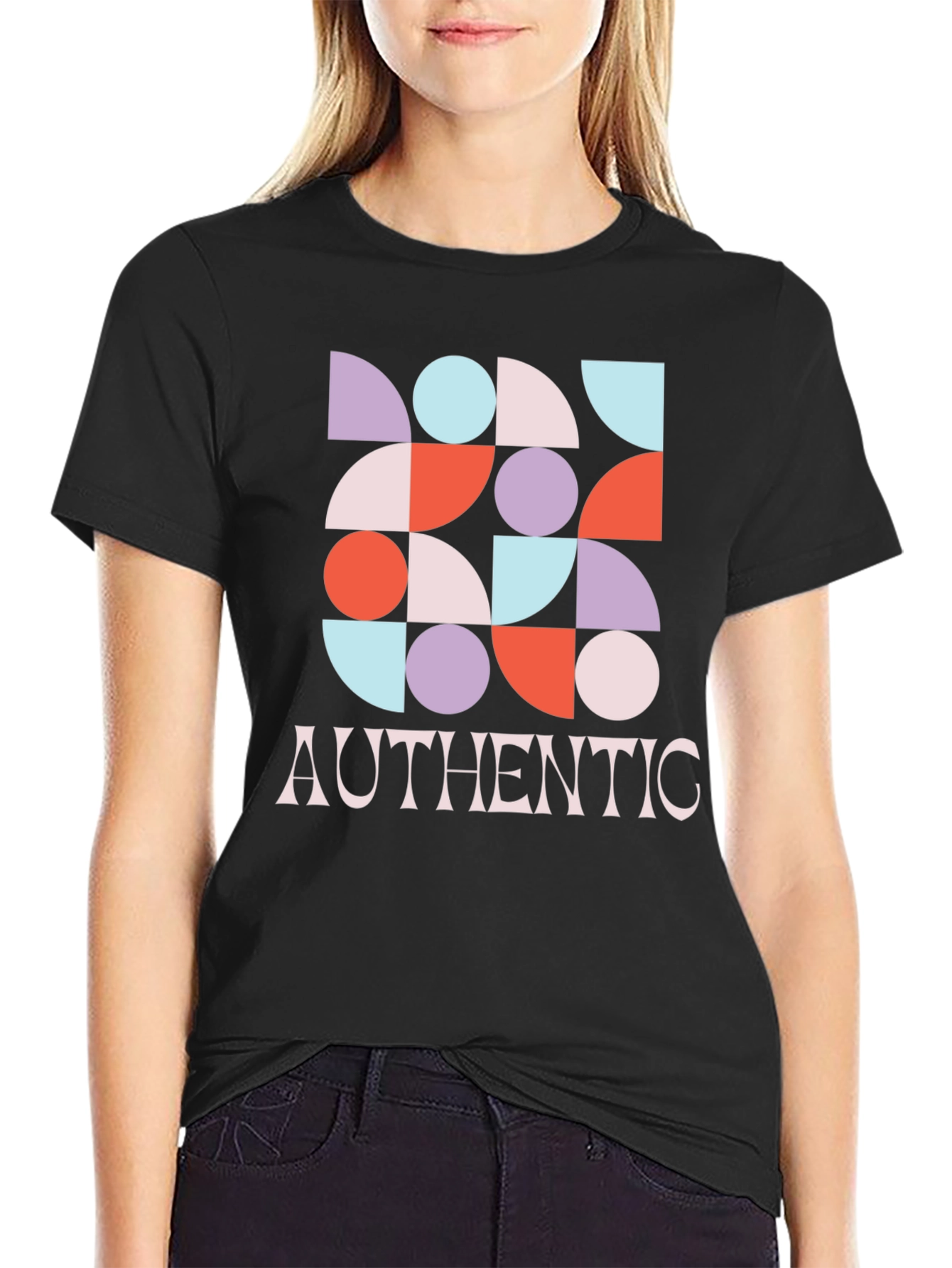Geometric Graphic Authentic T-Shirt