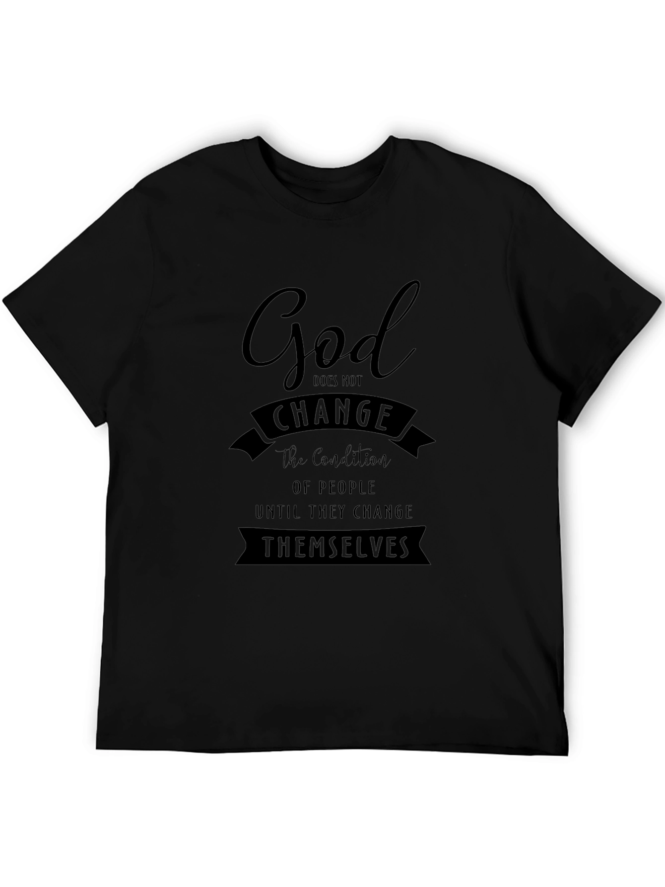God Changes Themselves Black Tee