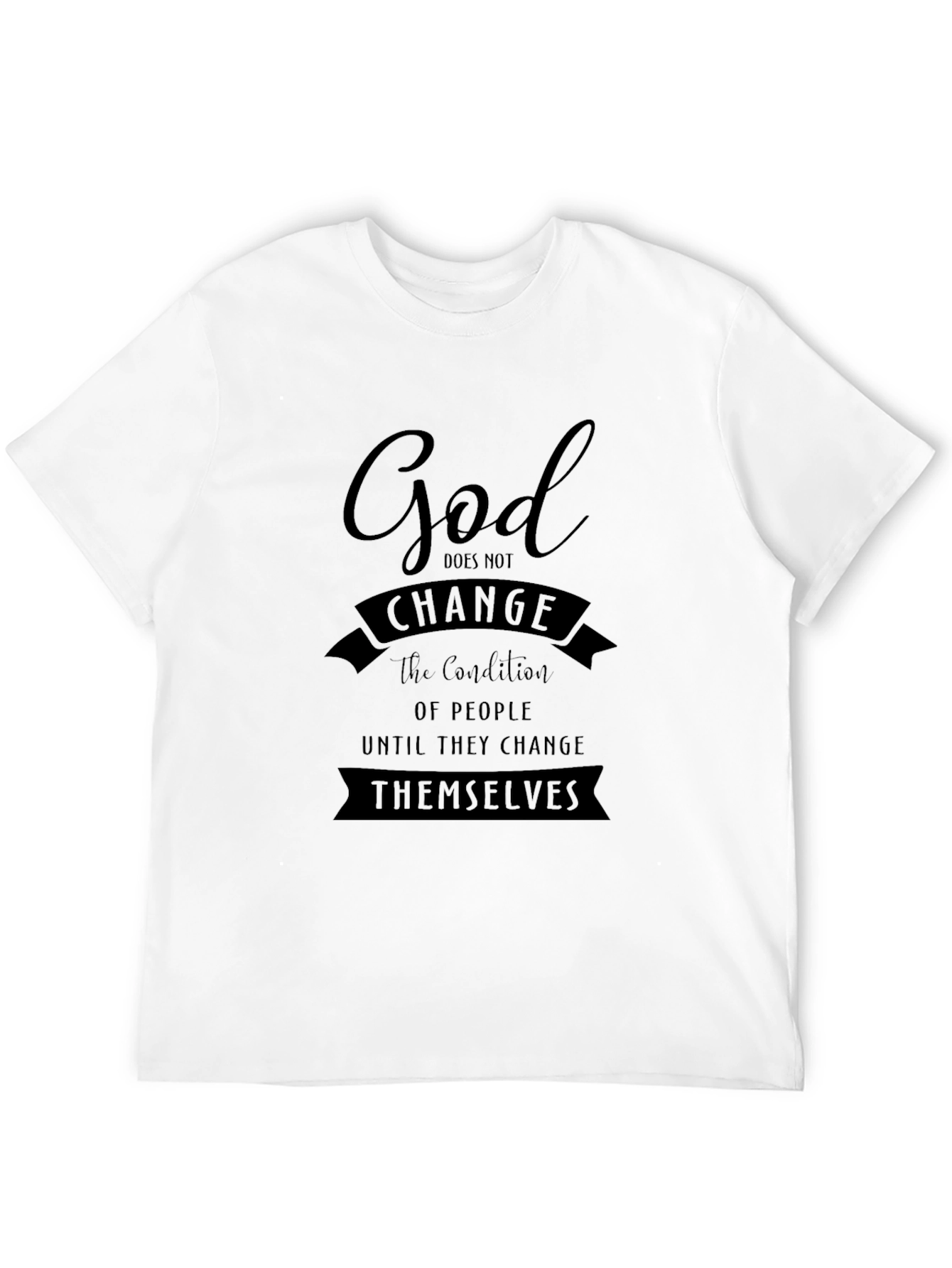 God Changes Themselves Black Tee