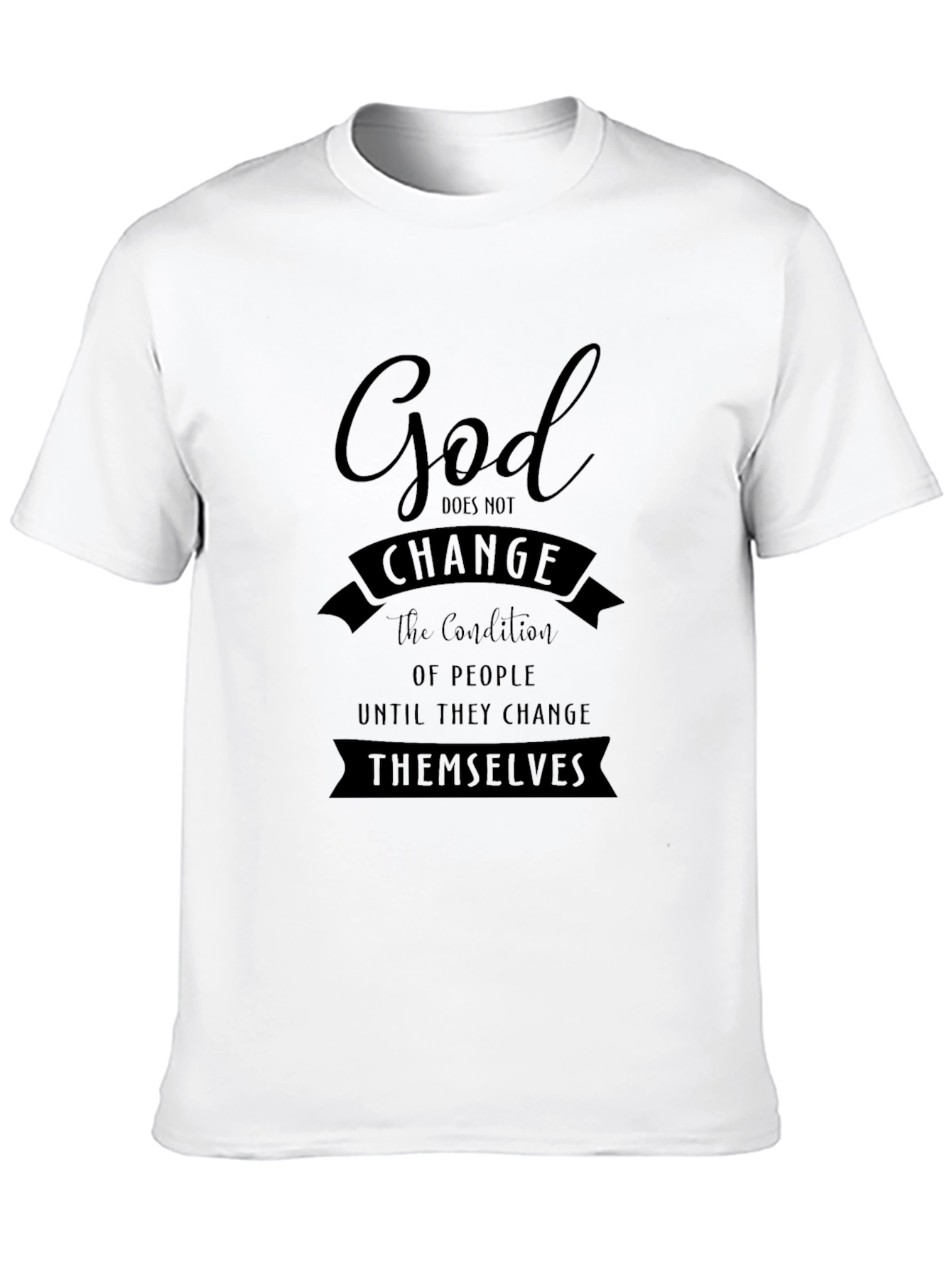God Changes Themselves Black Tee